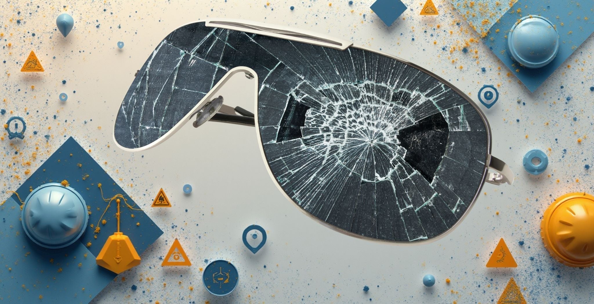 Scratches on sunglasses 