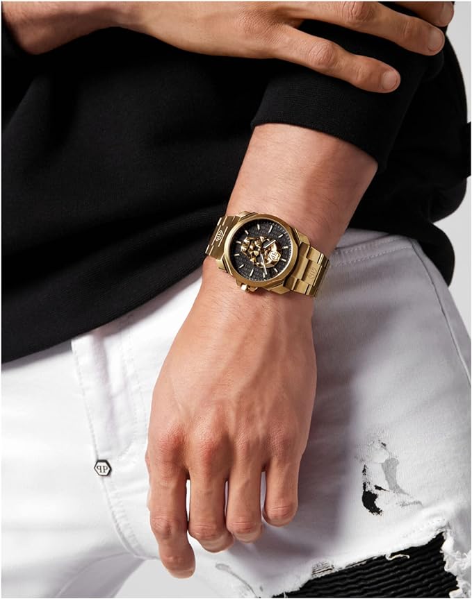 Philipp Plein Watch The Skull King Black Gold PWLAA0822-GR8 Sunglasses