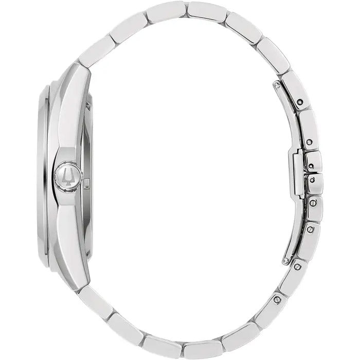 Bulova Surveyor Auto Men's Silver Watch 96A274-GR8 Sunglasses