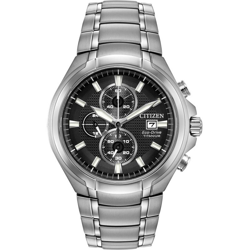 Citizen Men's Watch Eco-Drive Titanium Black CA0700-86E-GR8 Sunglasses