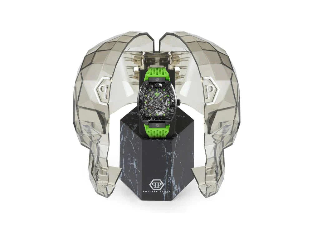 Philipp Plein Watch Automatic The Skeleton Sport Master Green PWBAA1022-GR8 Sunglasses