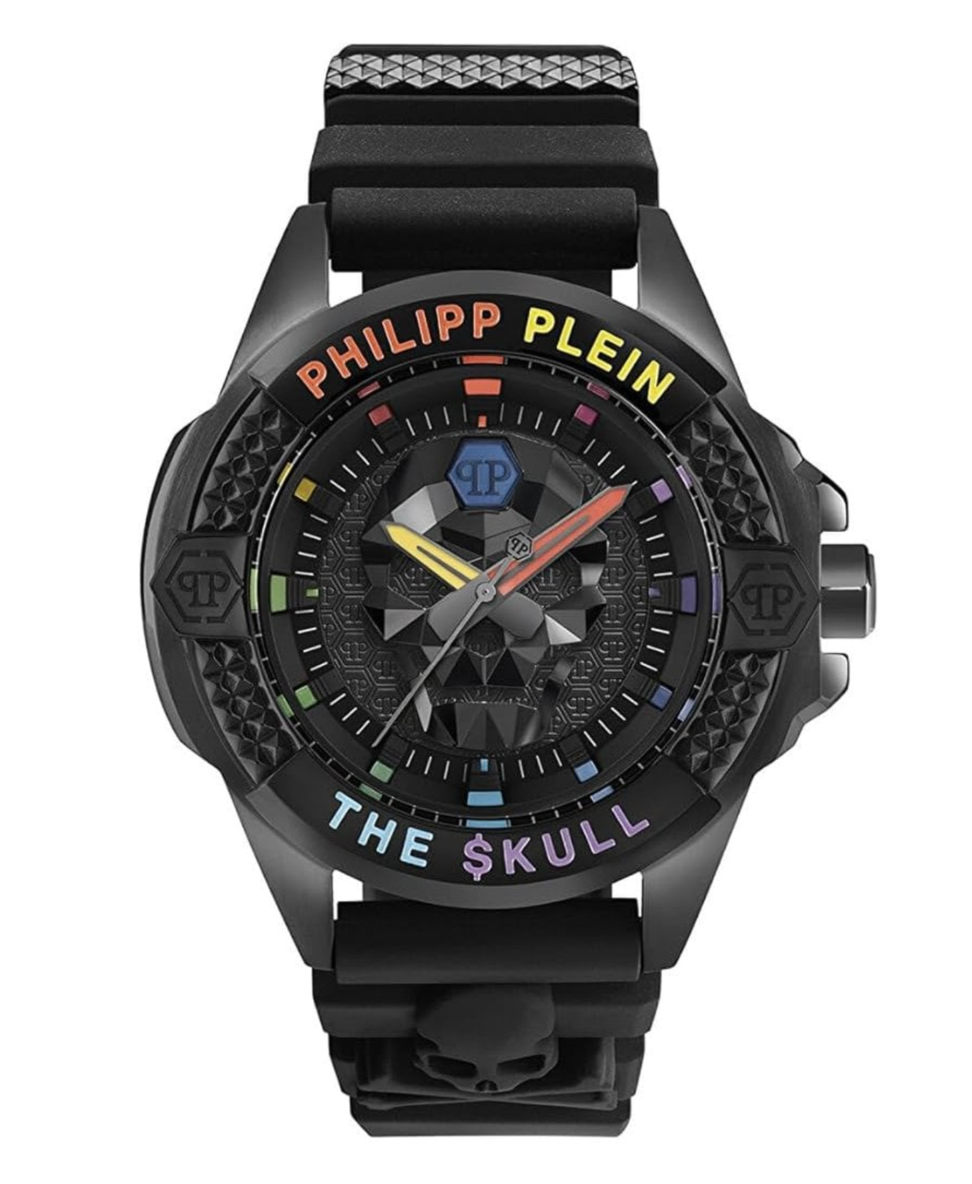 Philipp Plein Mens Watch The Skull Black Rainbow PWAAA0621-GR8 Sunglasses
