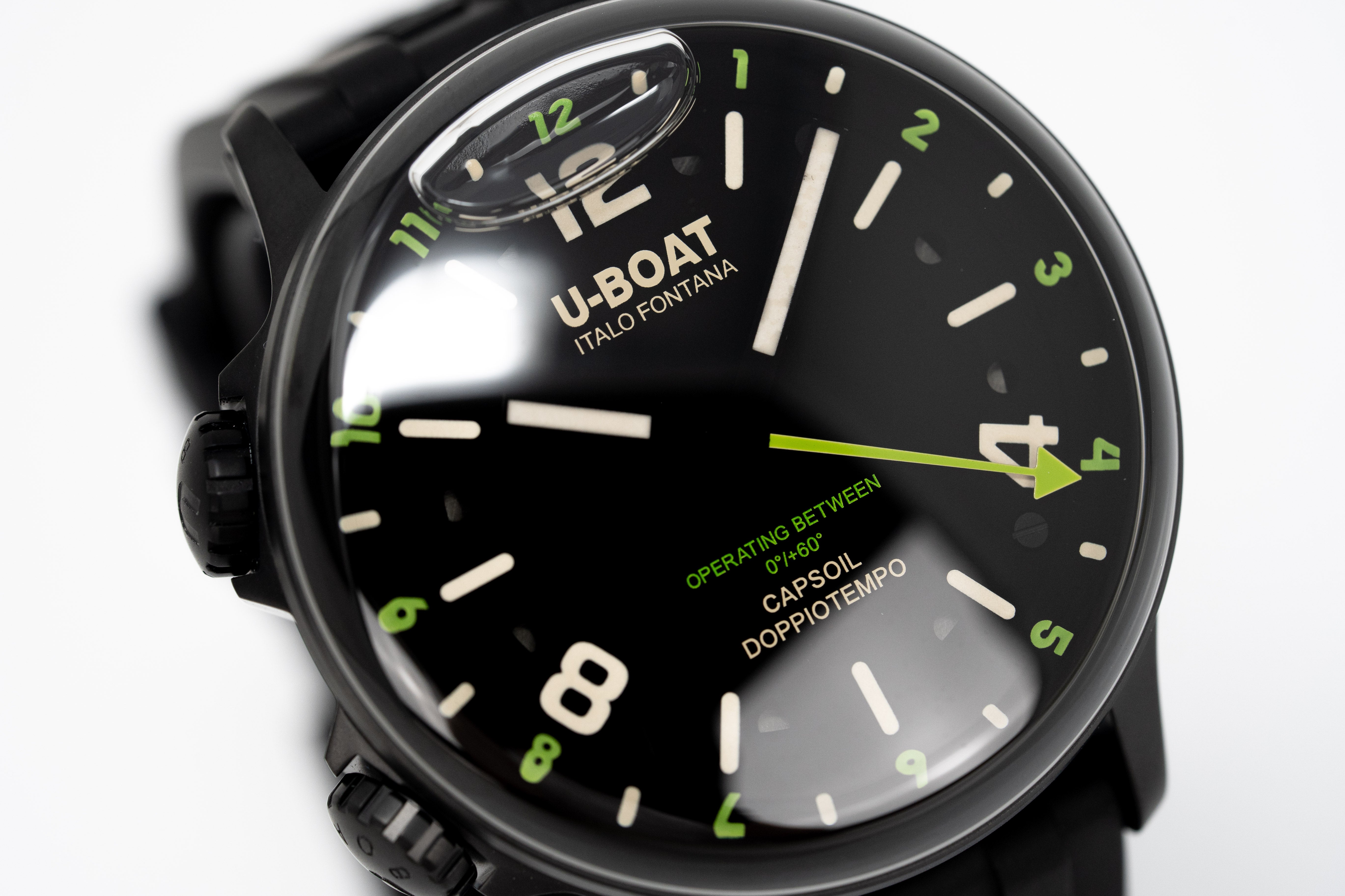 U-Boat Watch Capsoil Doppiotempo 45 DLC Green Rehaut