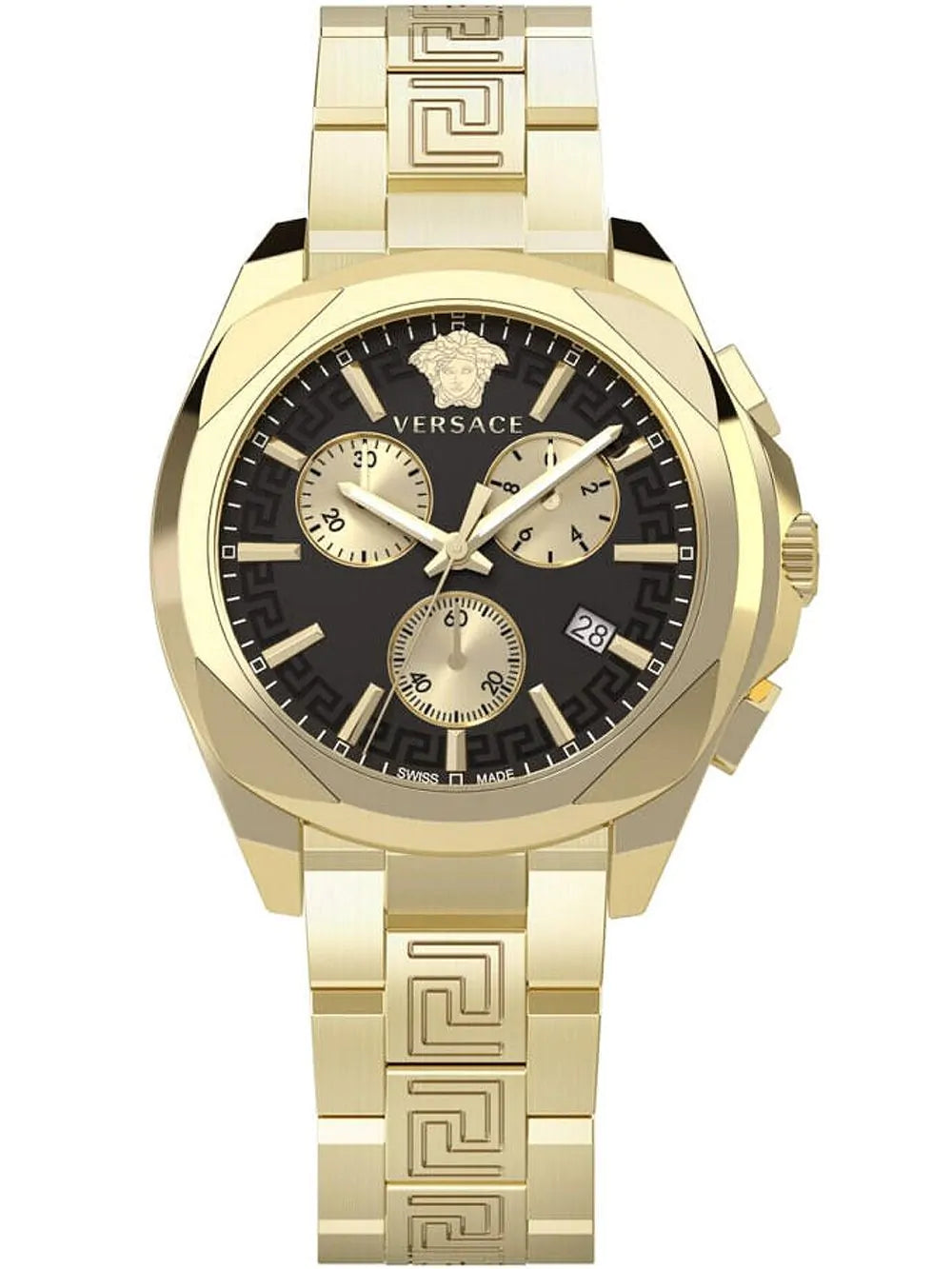 Versace Ladies Watch Chrono 40mm Gold Bracelet VE3CA0723-GR8 Sunglasses