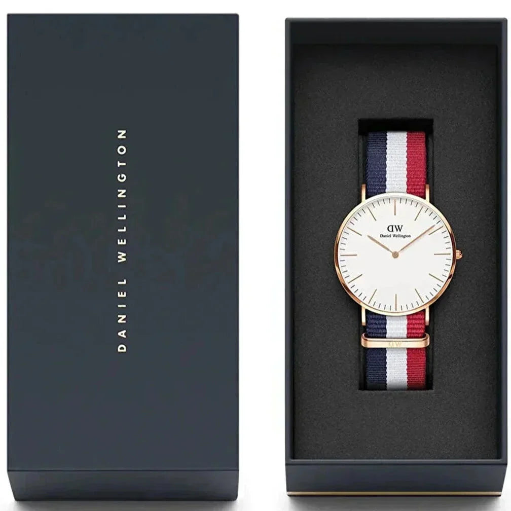 Analogue Watch - Daniel Wellington Classic Cambridge Men's White Watch DW00600003