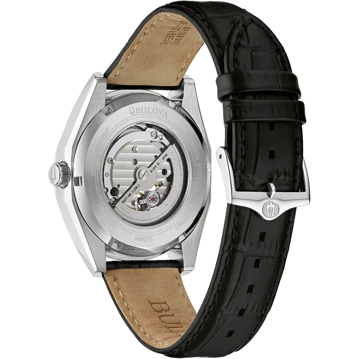 Bulova Surveyor Auto Men's Black Watch 96A273-GR8 Sunglasses