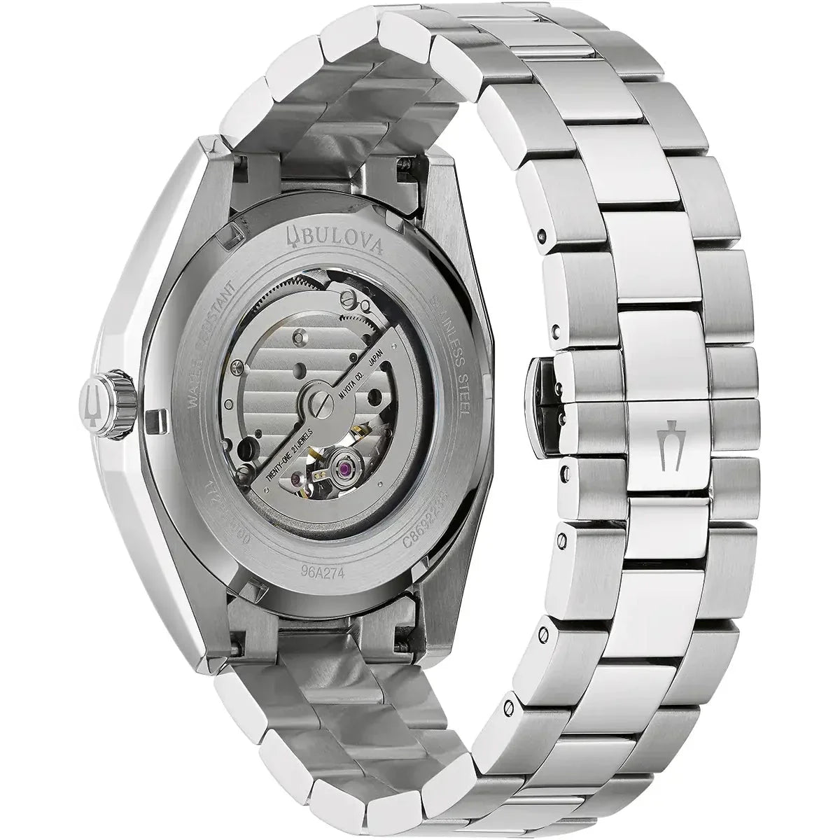 Automatic Watch - Bulova Surveyor Auto Men's Silver Watch 96A274