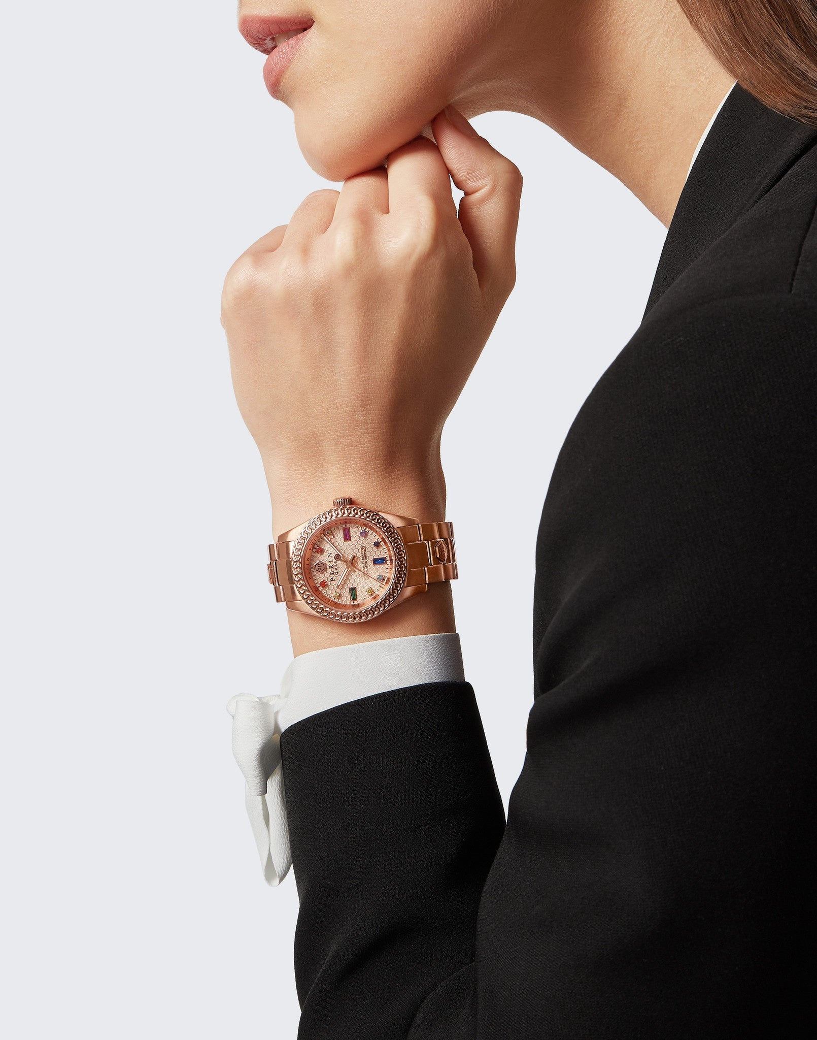 Philipp Plein Ladies Watch 36mm Queen Rose Gold PWDAA0821-GR8 Sunglasses