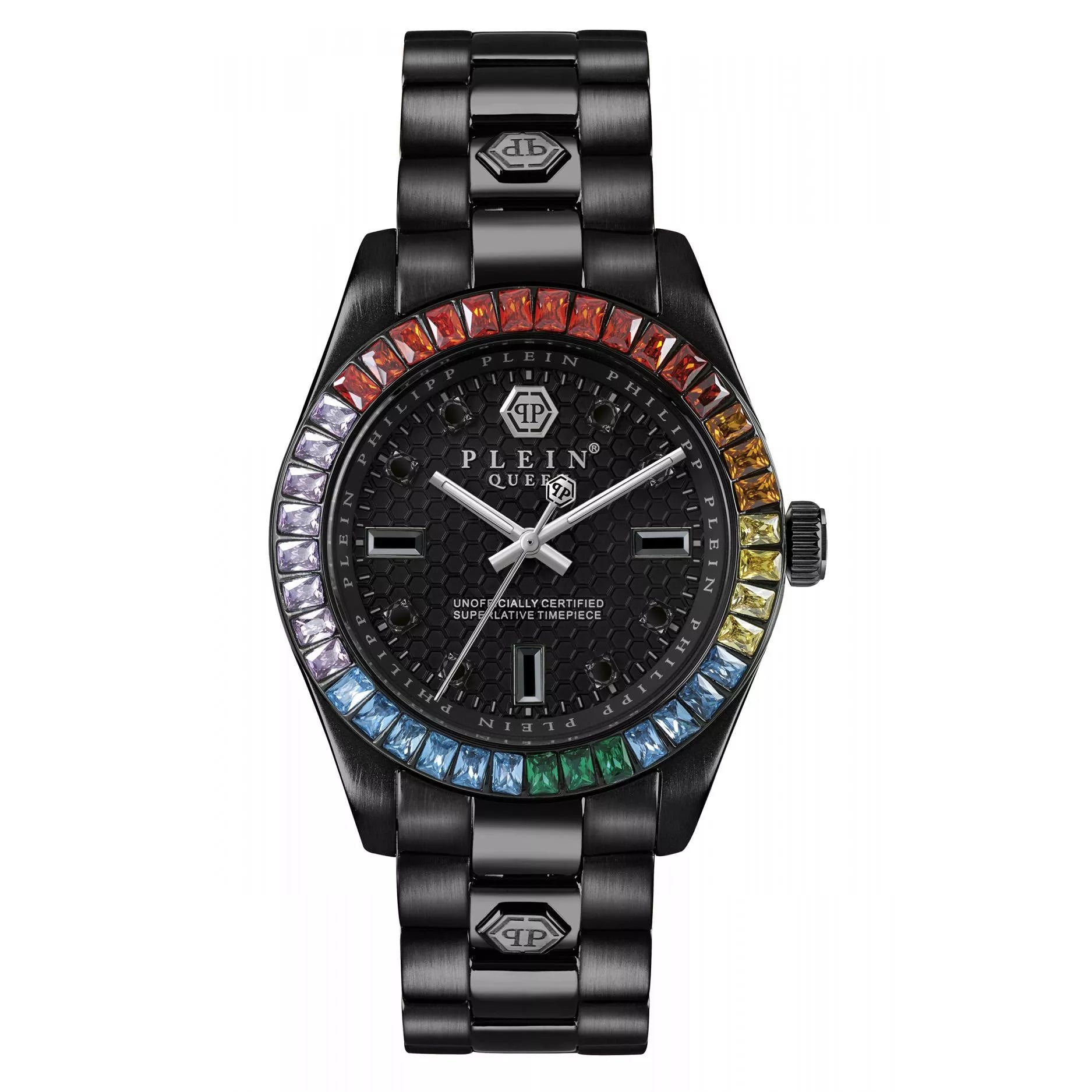 Philipp Plein Ladies Watch 36mm Queen Black Rainbow PWDAA0921-GR8 Sunglasses