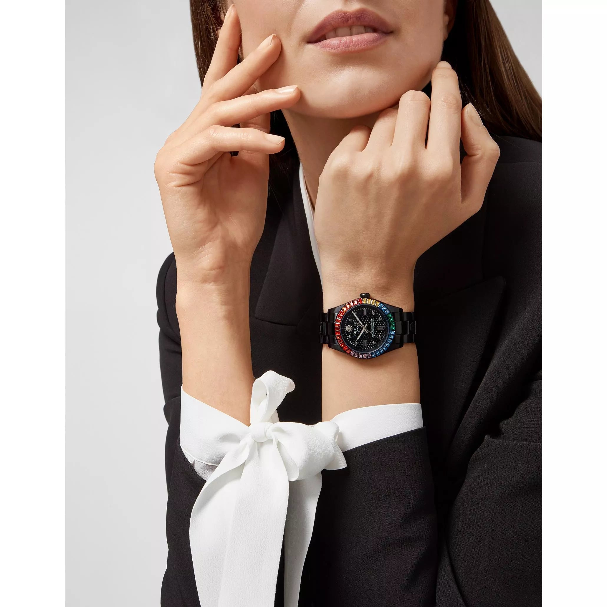 Philipp Plein Ladies Watch 36mm Queen Black Rainbow PWDAA0921-GR8 Sunglasses