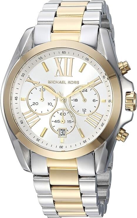 White gold michael kors watch discount
