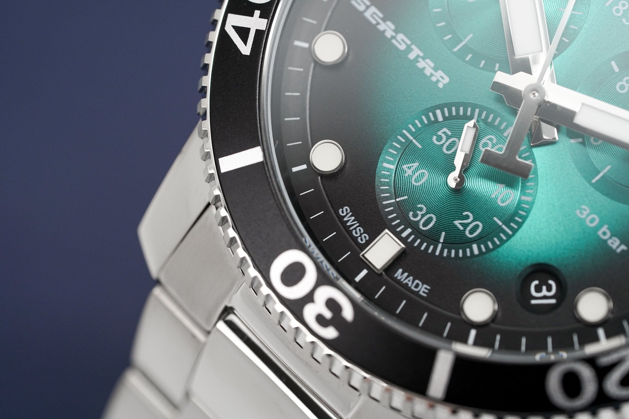 Tissot Chronograph Watch SEASTAR 1000 Green T1204171109101-GR8 Sunglasses