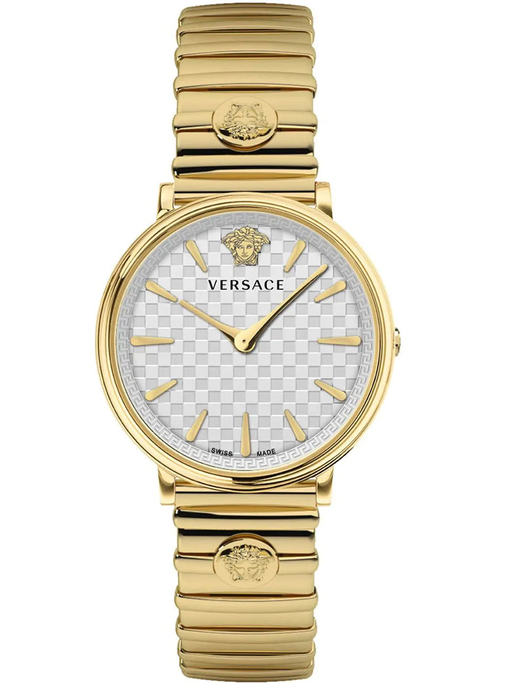 Versace Ladies Watch V-Circle 38mm Grey Gold VE8104822-GR8 Sunglasses