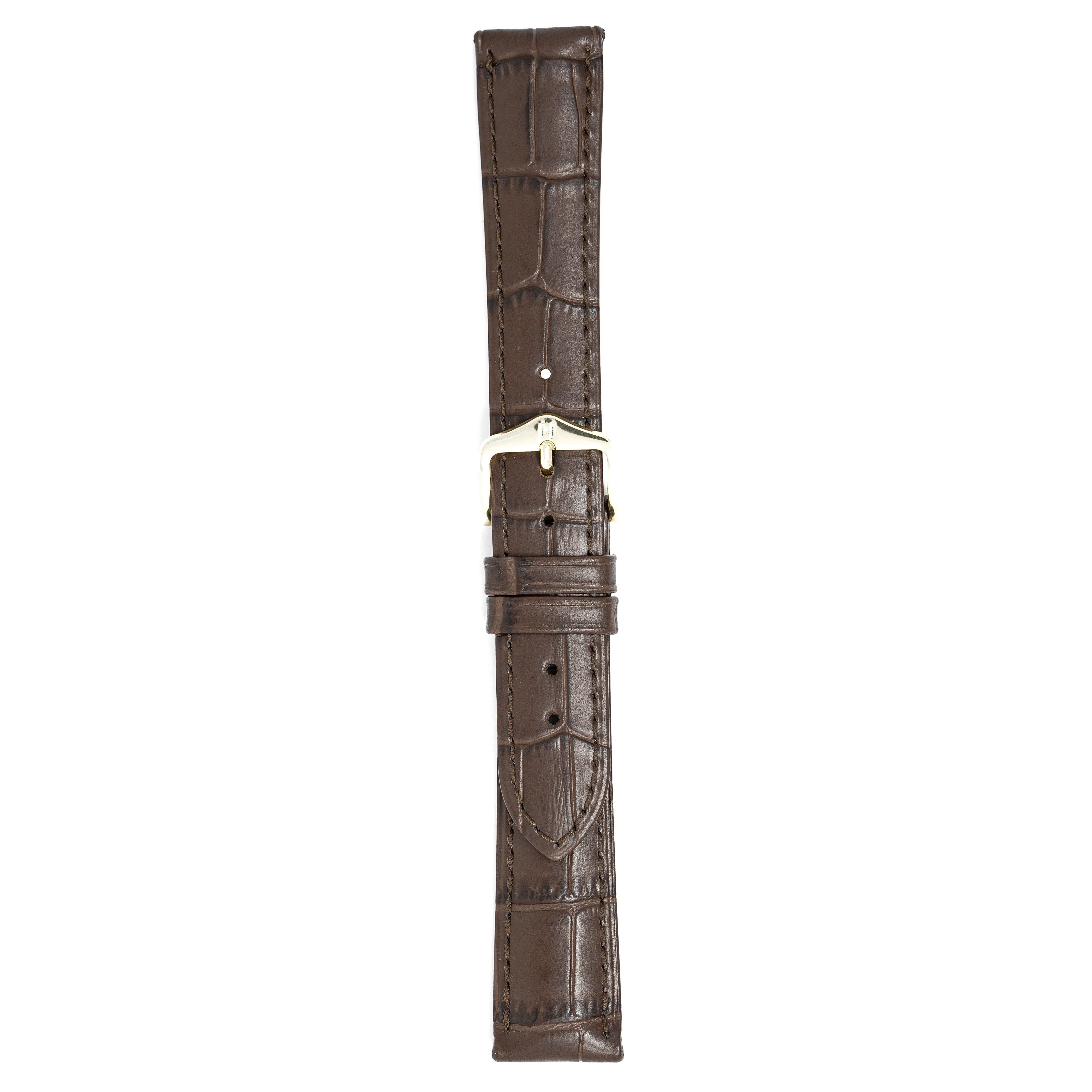 Hirsch Watch Duke 18mm Long Dark Brown Leather Strap-GR8 Sunglasses