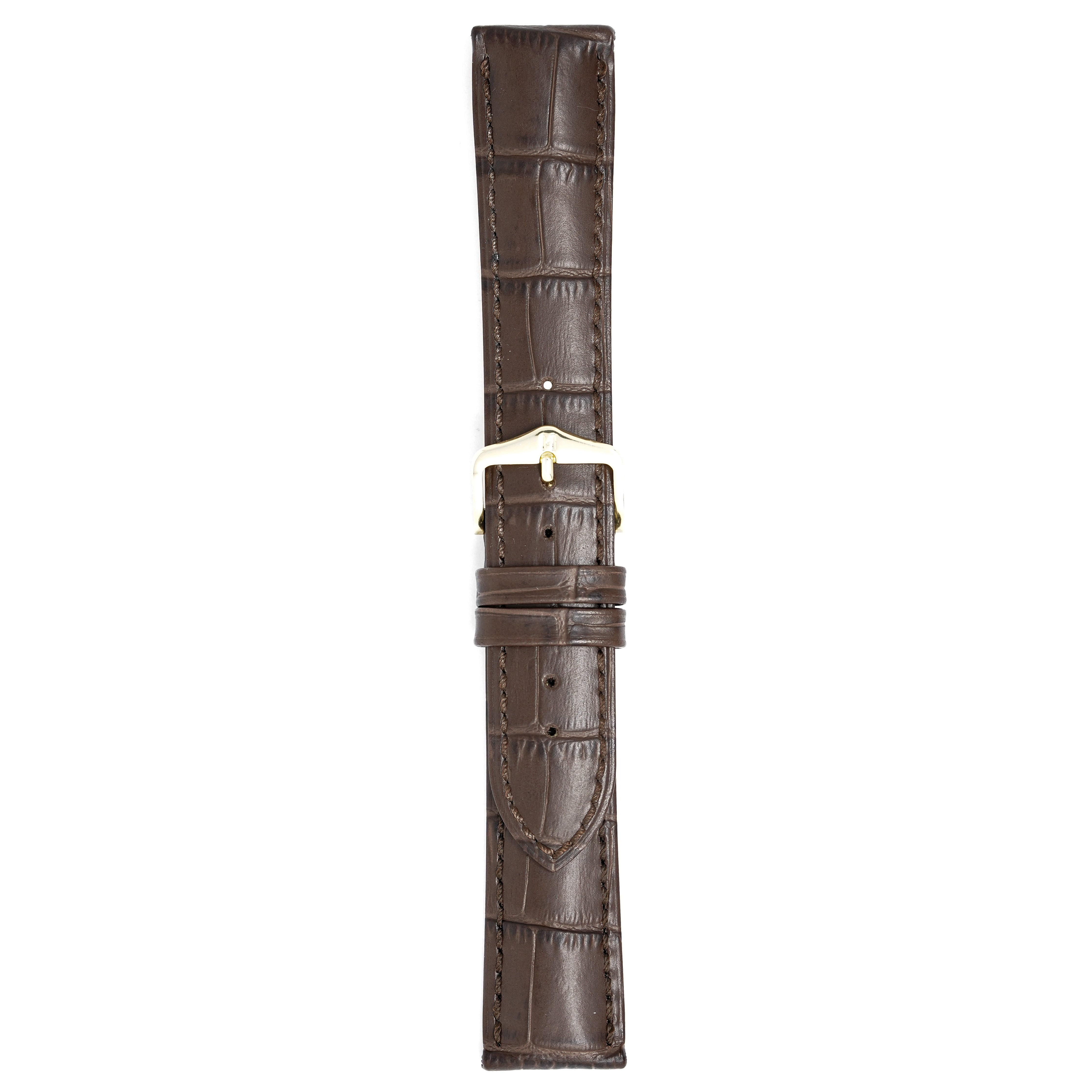 Hirsch Watch Duke 20mm Long Dark Brown Leather Strap-GR8 Sunglasses