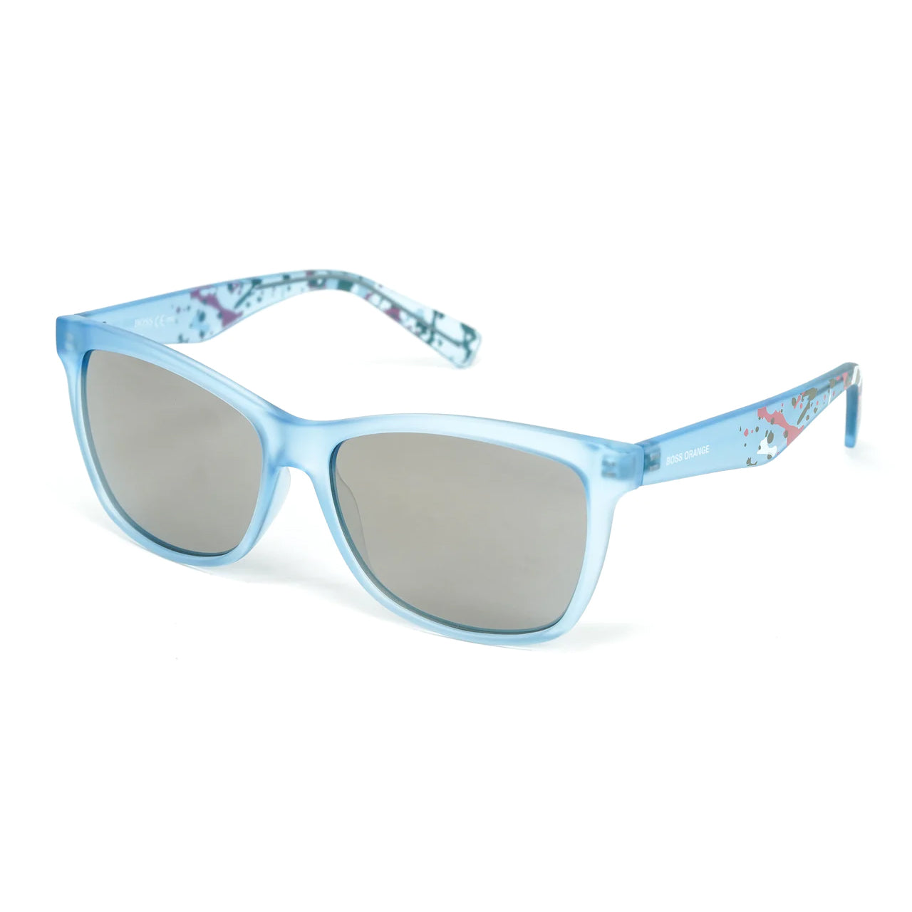 Boss Orange Men's Sunglasses Classic Square Blue BO 0212/S F87/MV-GR8 Sunglasses