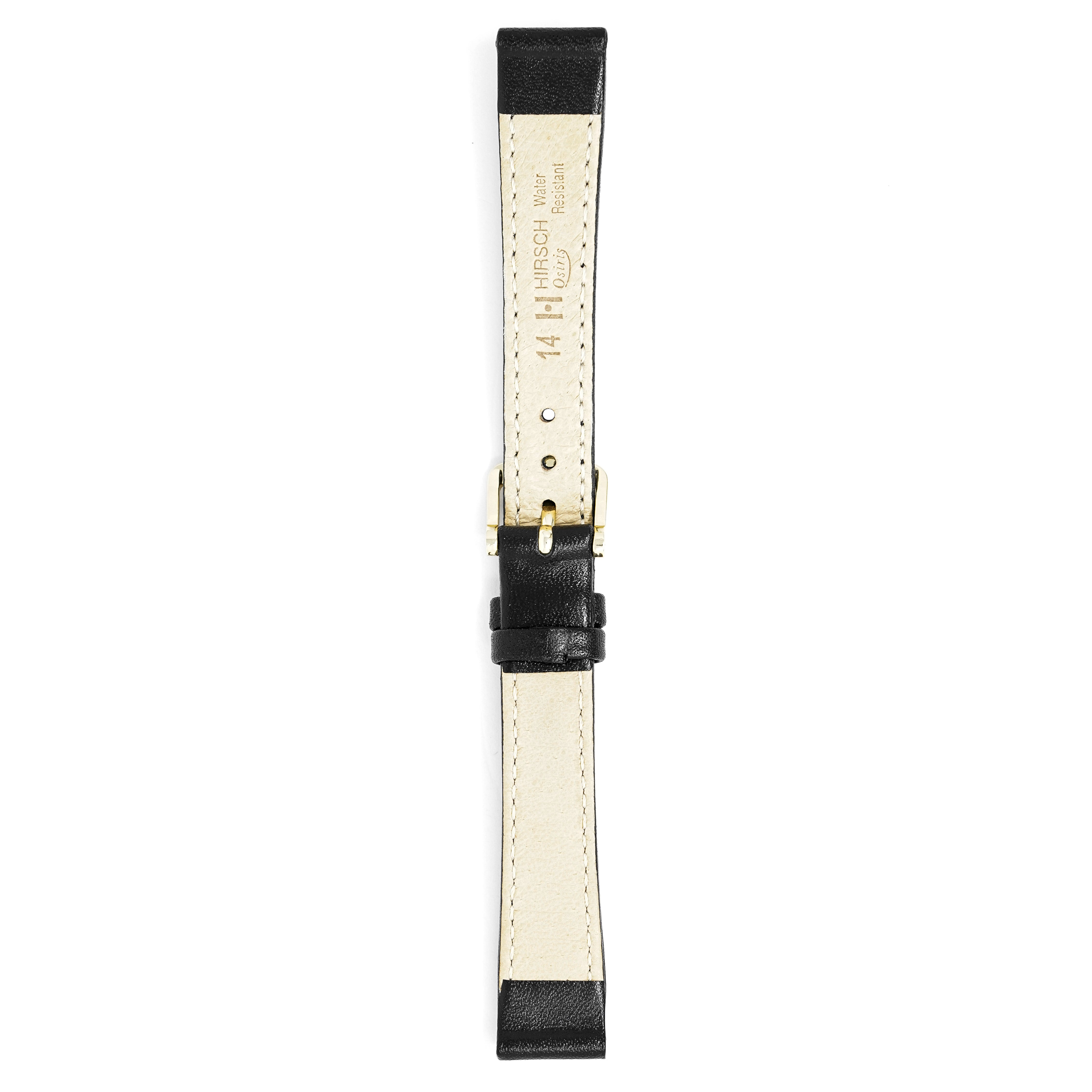 Hirsch Watch Osiris 14mm Medium Black Leather Strap-GR8 Sunglasses