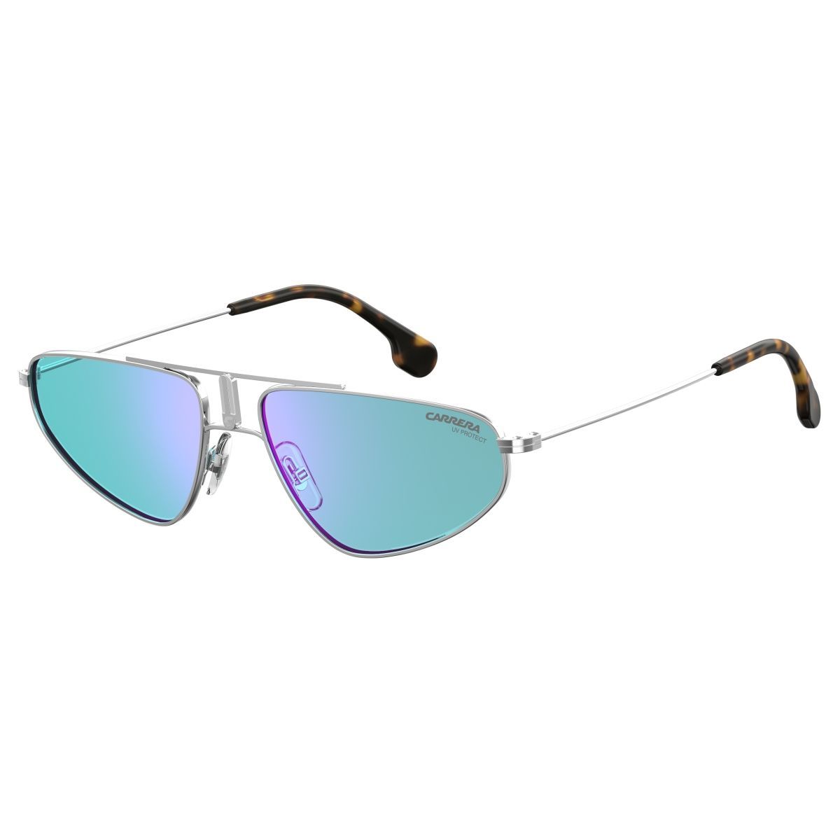 Carrera Unisex Sunglasses Angular Pilot Mirror Blue 1021/S 010-GR8 Sunglasses