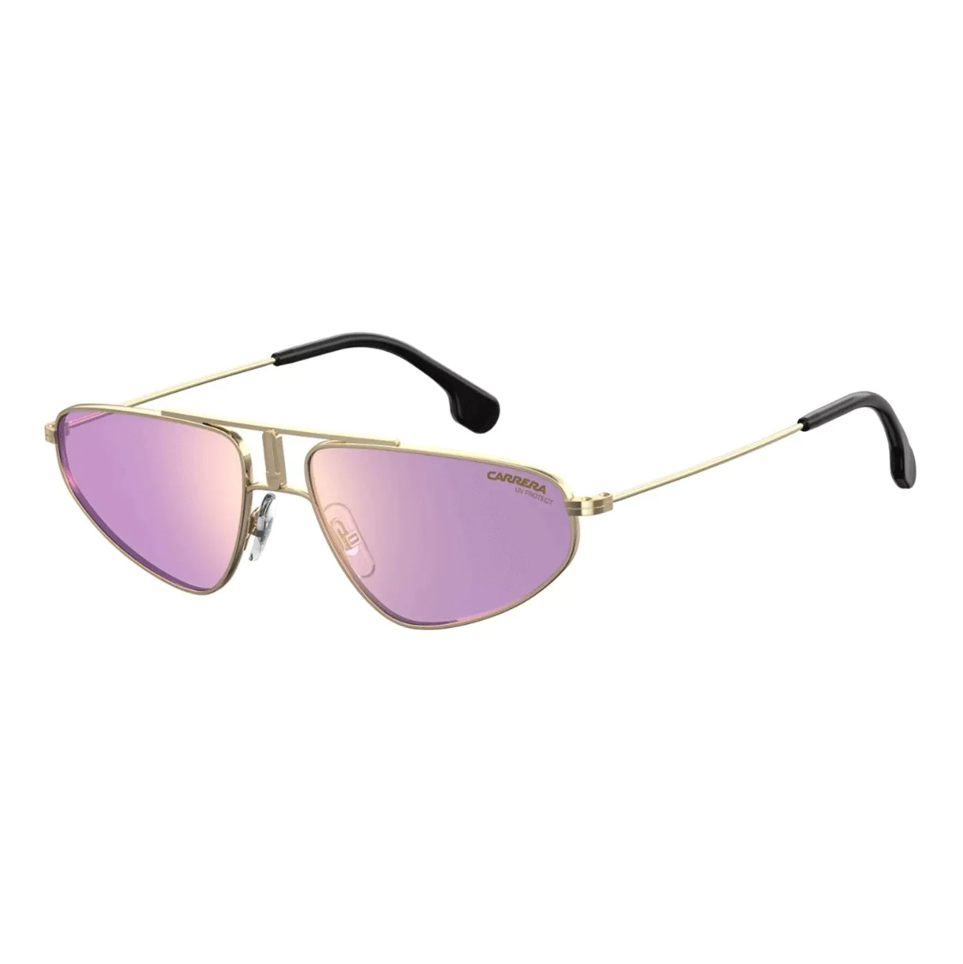 Carrera Unisex Sunglasses Angular Pilot Pink/Gold 1021/S S9E-GR8 Sunglasses