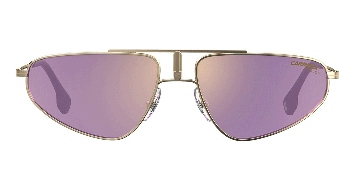 Carrera Unisex Sunglasses Angular Pilot Pink/Gold 1021/S S9E-GR8 Sunglasses
