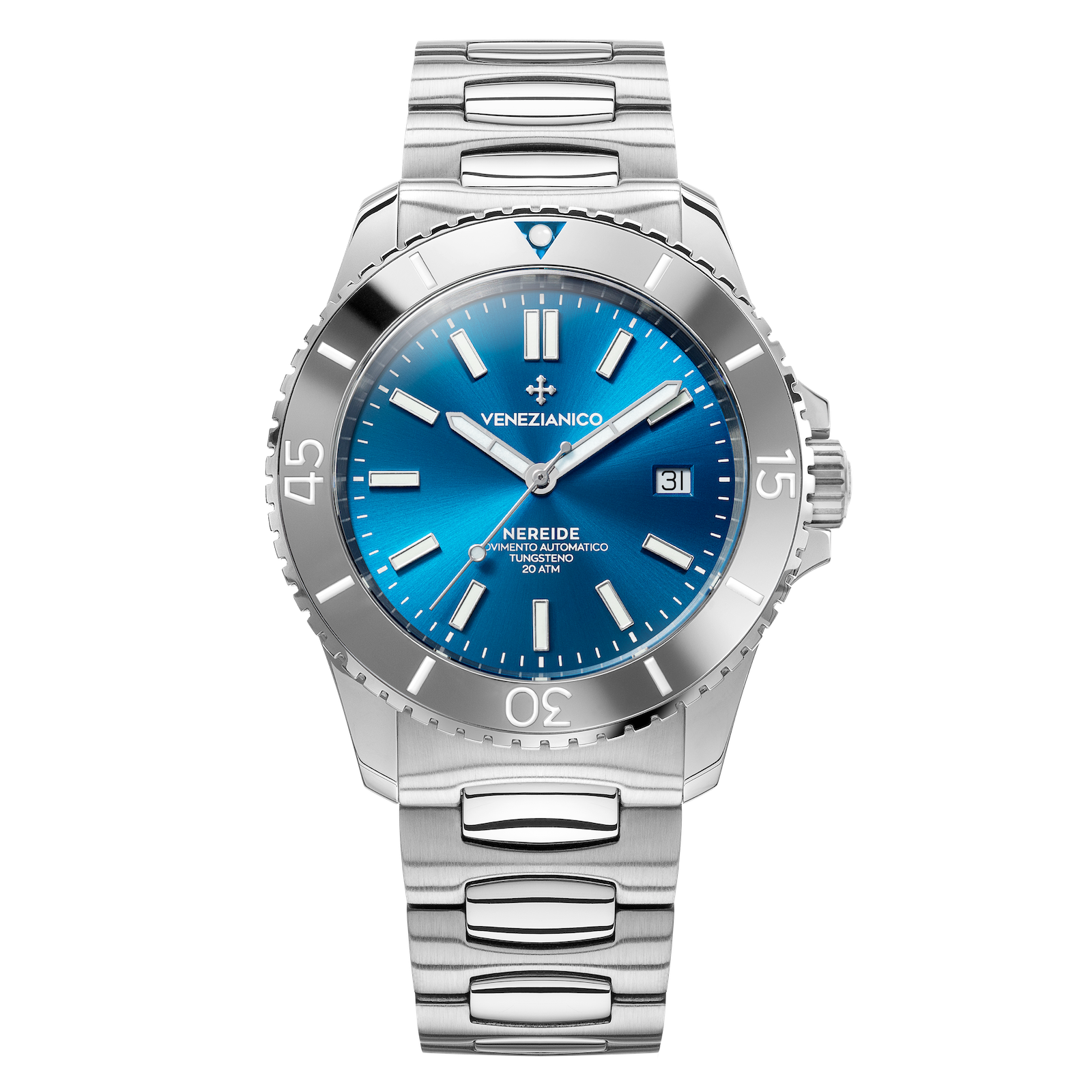 Venezianico Automatic Watch Nereide Tungsteno Blue 4521501C-GR8 Sunglasses