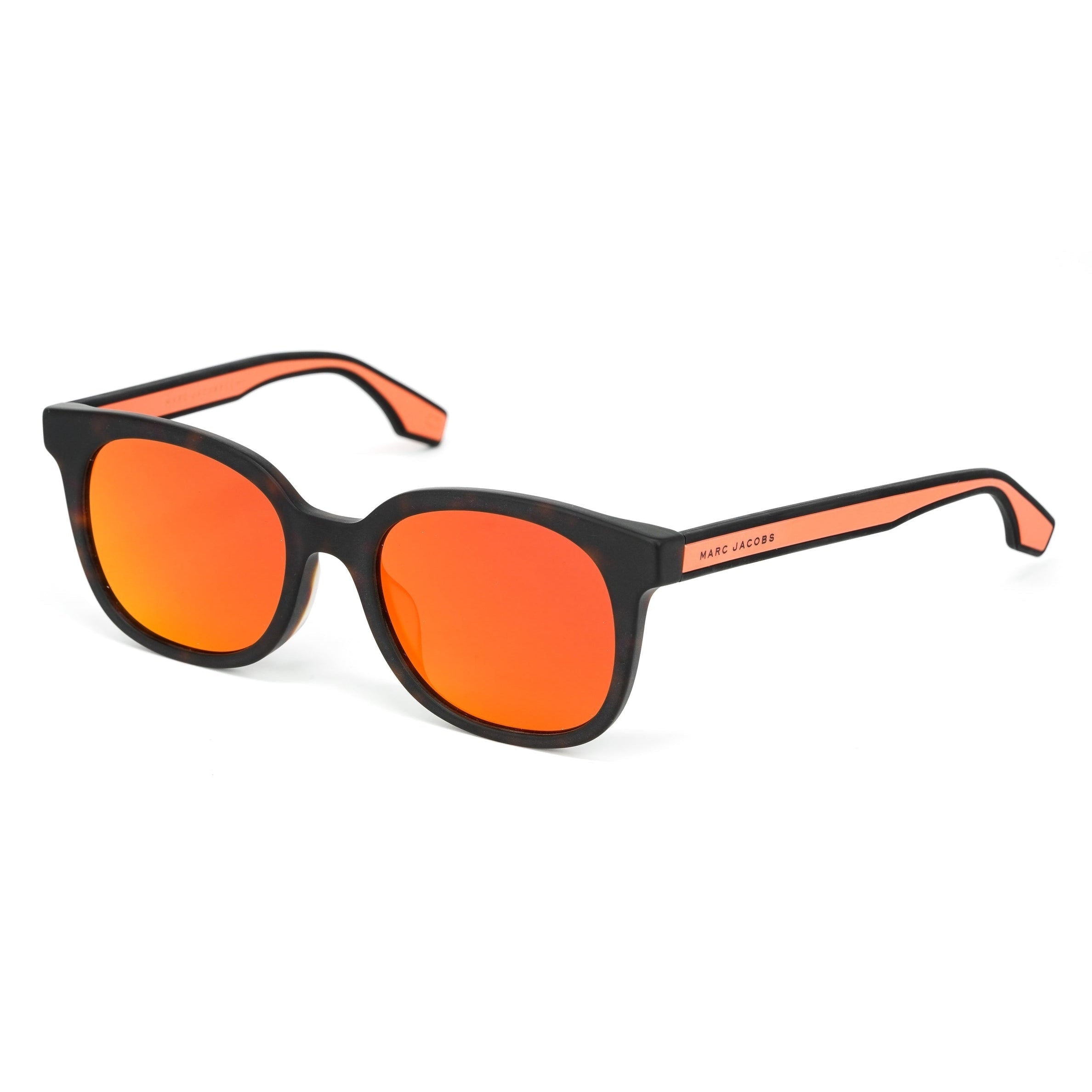 Marc Jacobs Men's Square Sunglasses Havana Orange Mirror Marc 289/F/S L9G-GR8 Sunglasses