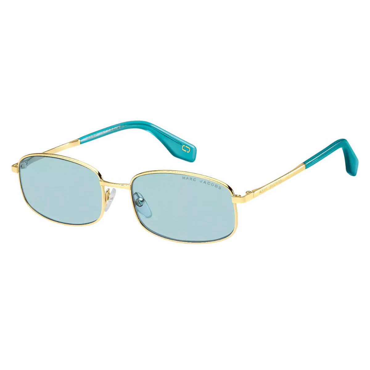 Marc Jacobs Women's Sunglasses Rectangular Blue/Gold MARC 368/S MVU-GR8 Sunglasses