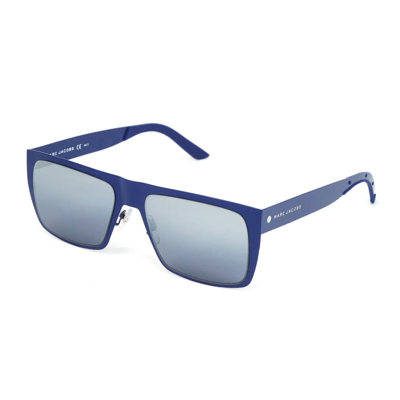 Marc Jacobs Men's Rectangular Sunglasses Flat Top Blue MARC 55/S 6VX-GR8 Sunglasses