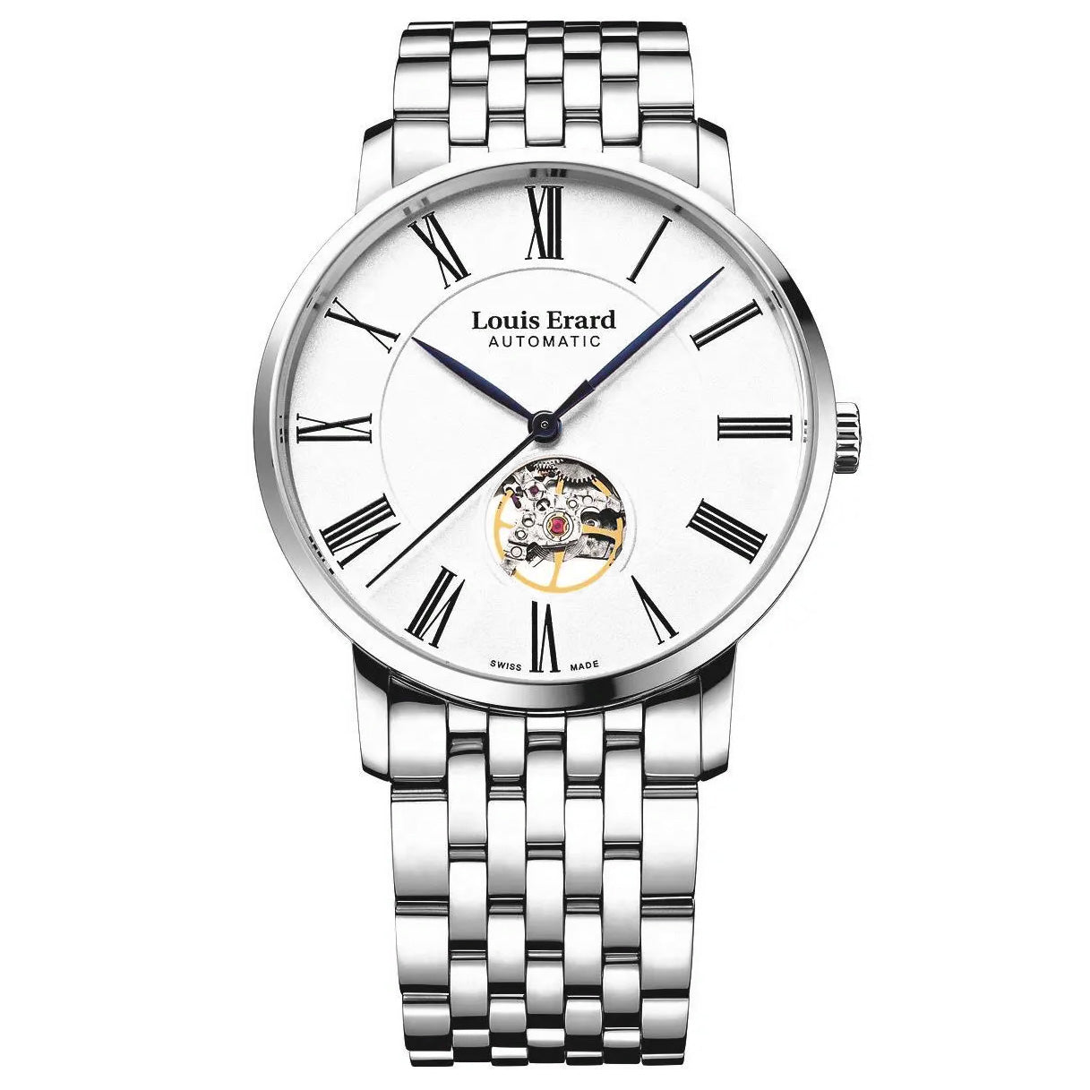 Louis Erard Ladies Diamond Watch Automatic Excellence White Mother