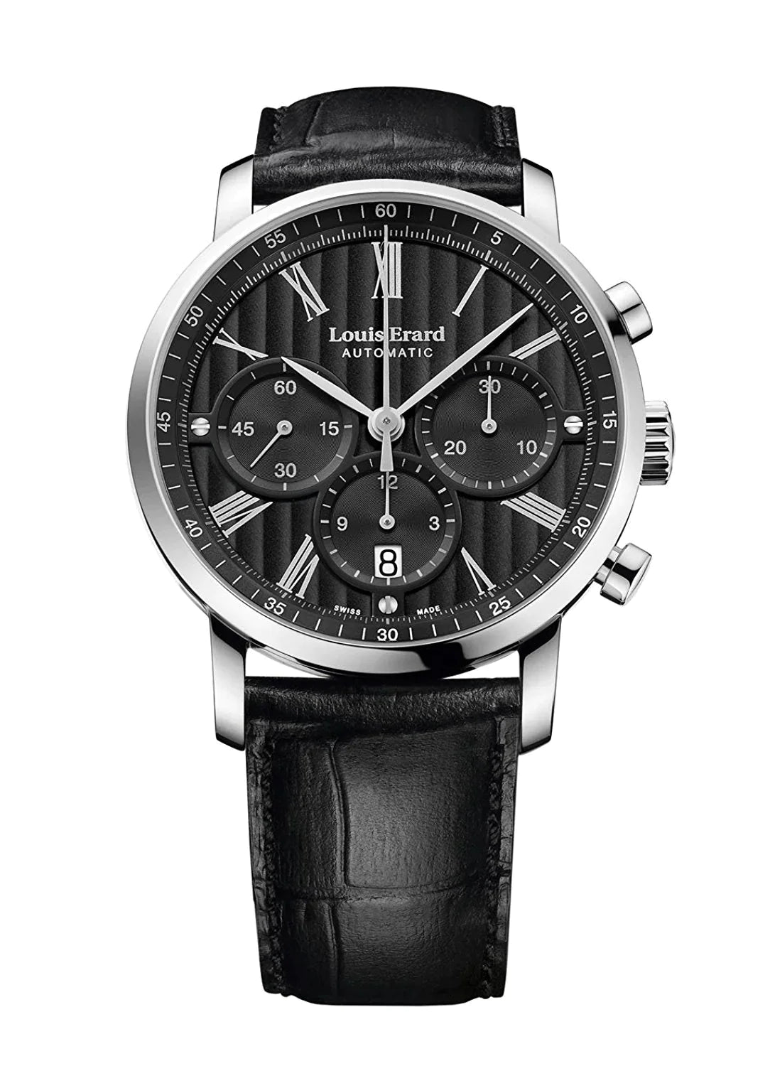 Louis Erard Watch Men's Automatic Chronograph Excellence Black 71231AA