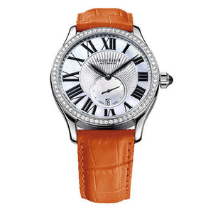 Louis Erard Ladies Diamond Watch Automatic Excellence White Mother of