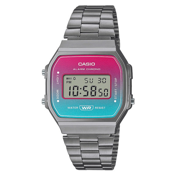 Casio Watch Digital Vintage Pink/Blue A168WERB-2ADF-GR8 Sunglasses