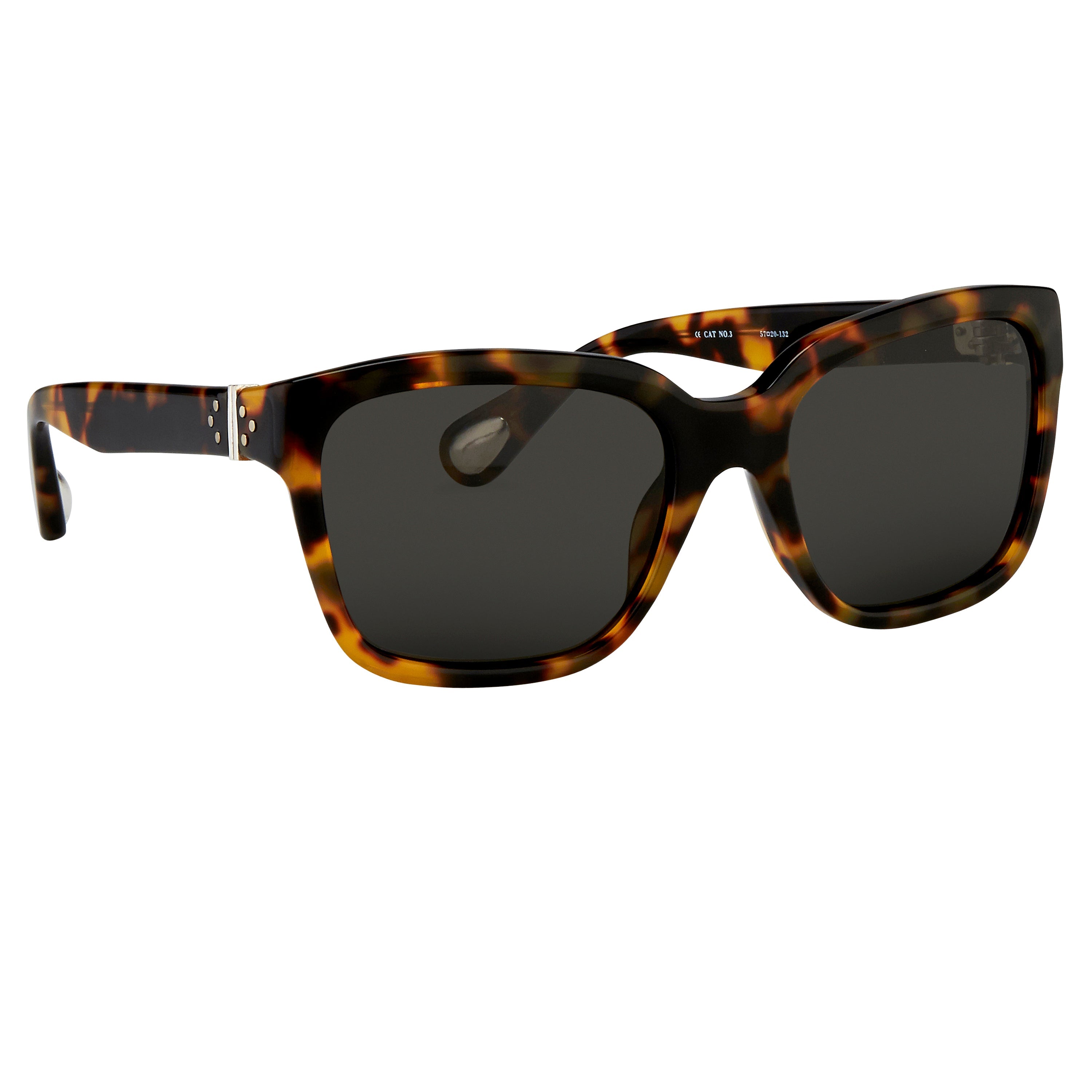 Ann Demeulemeester Sunglasses D-Frame Tortoise Shell Tone and Grey-GR8 Sunglasses