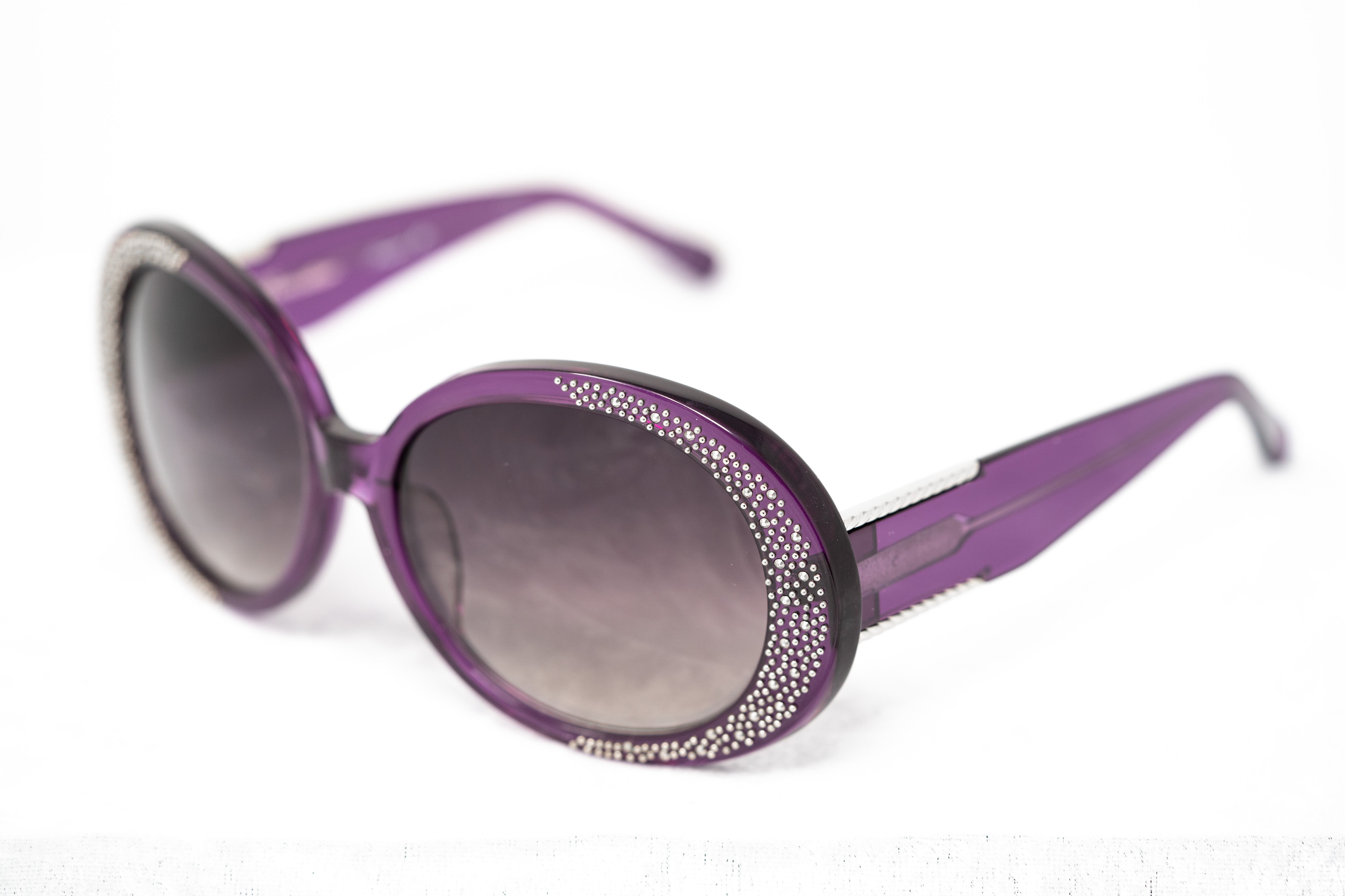Agent Provocateur by Linda Farrow - Oversized Frame Purple and Brown Lenses-GR8 Sunglasses