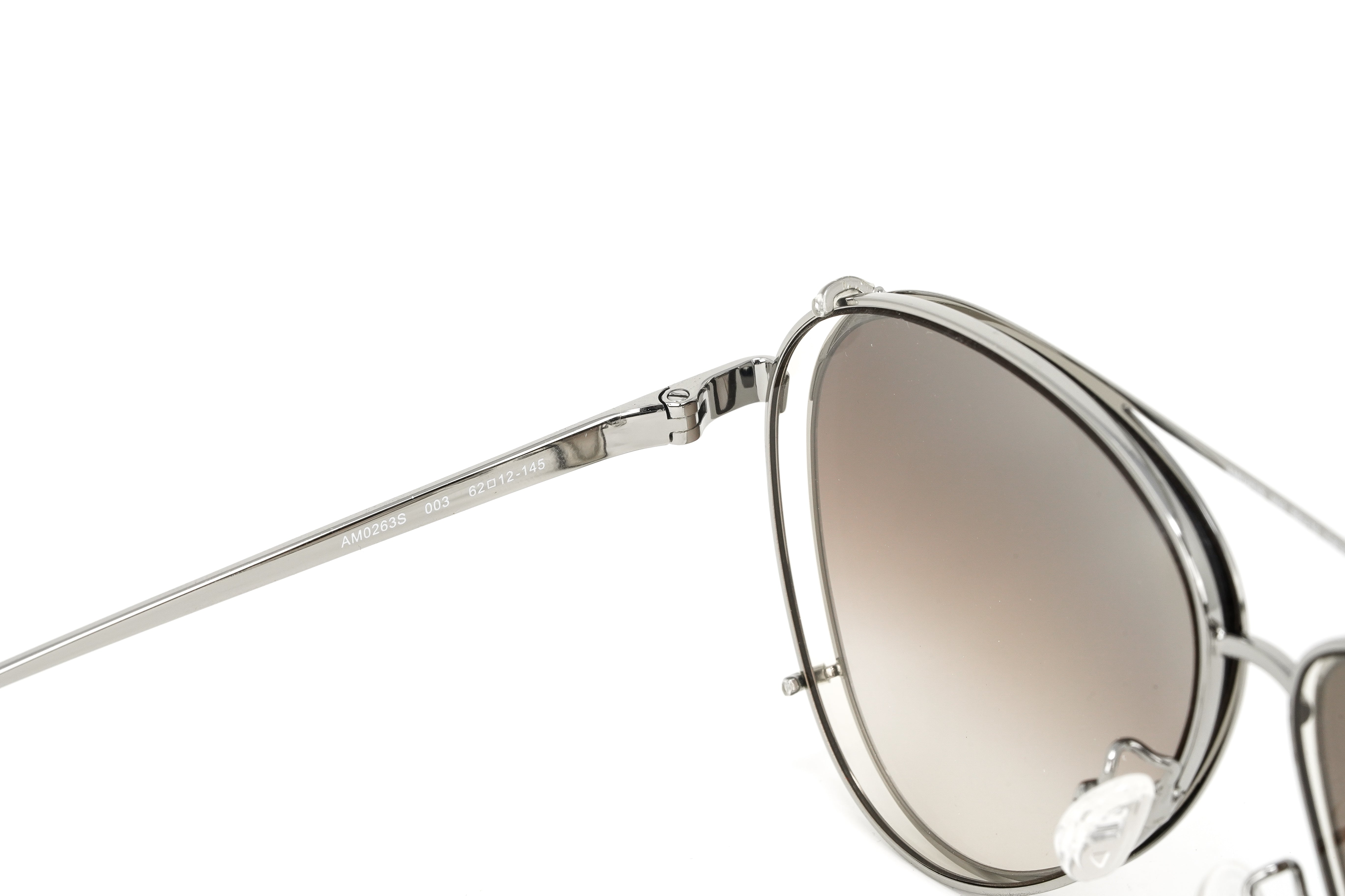 Alexander McQueen Unisex Sunglasses Pilot Bronze AM0263S-003 62-GR8 Sunglasses