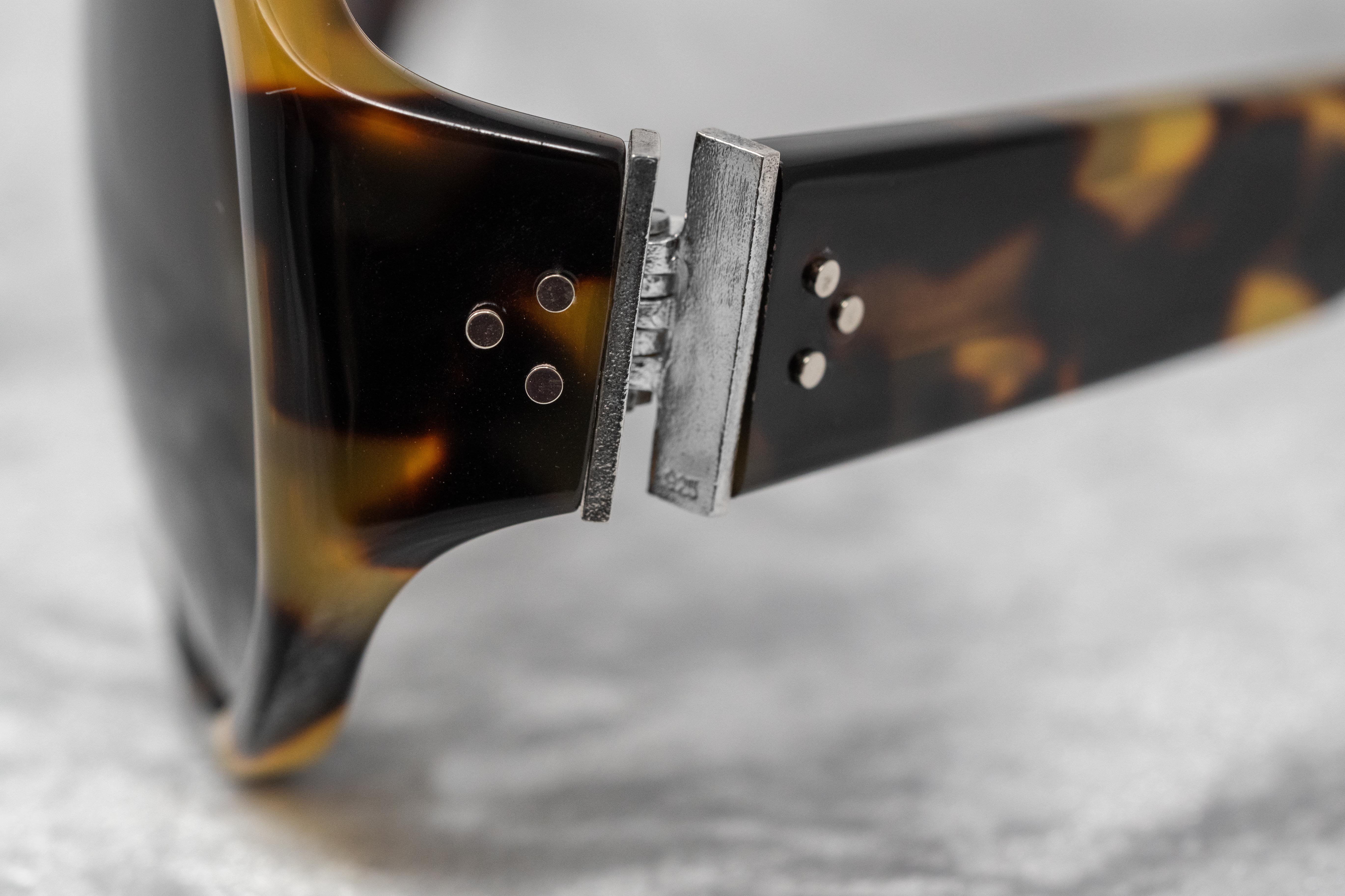 Ann Demeulemeester Ladies Sunglasses Oversized Tortoise Shell and Grey AD6C2SUN-GR8 Sunglasses