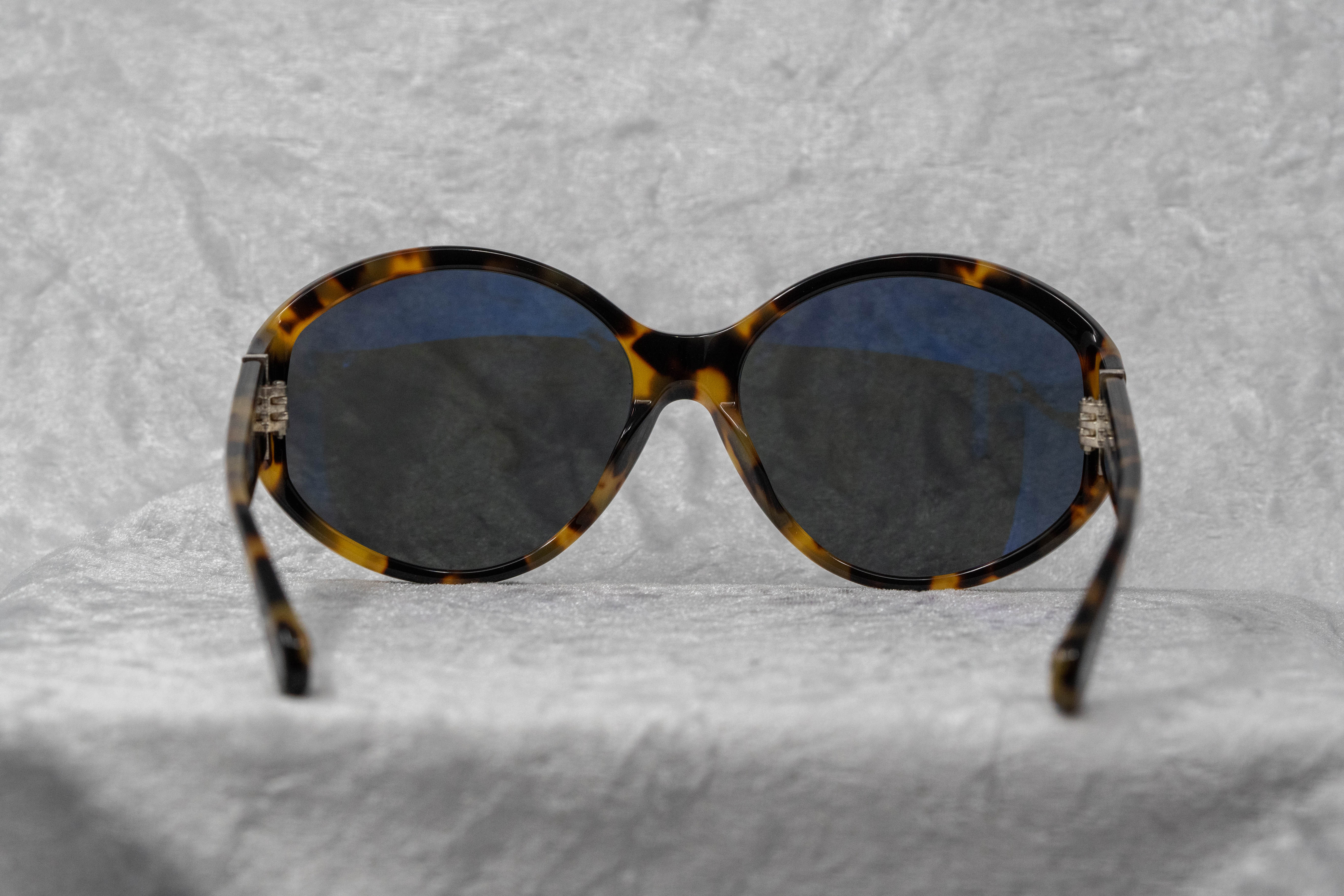 Ann Demeulemeester Ladies Sunglasses Oversized Tortoise Shell and Grey AD6C2SUN-GR8 Sunglasses