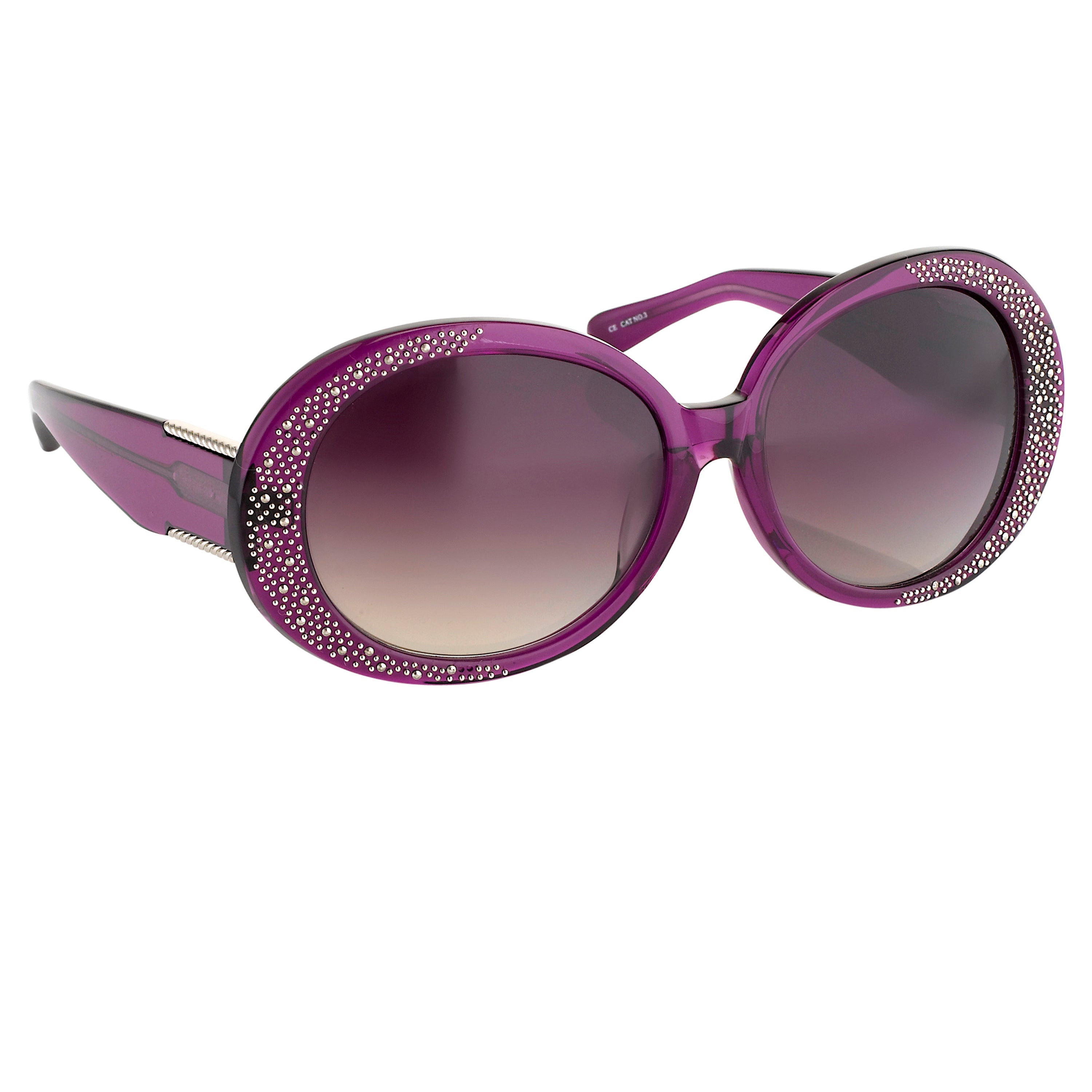 Agent Provocateur by Linda Farrow - Oversized Frame Purple and Brown Lenses-GR8 Sunglasses