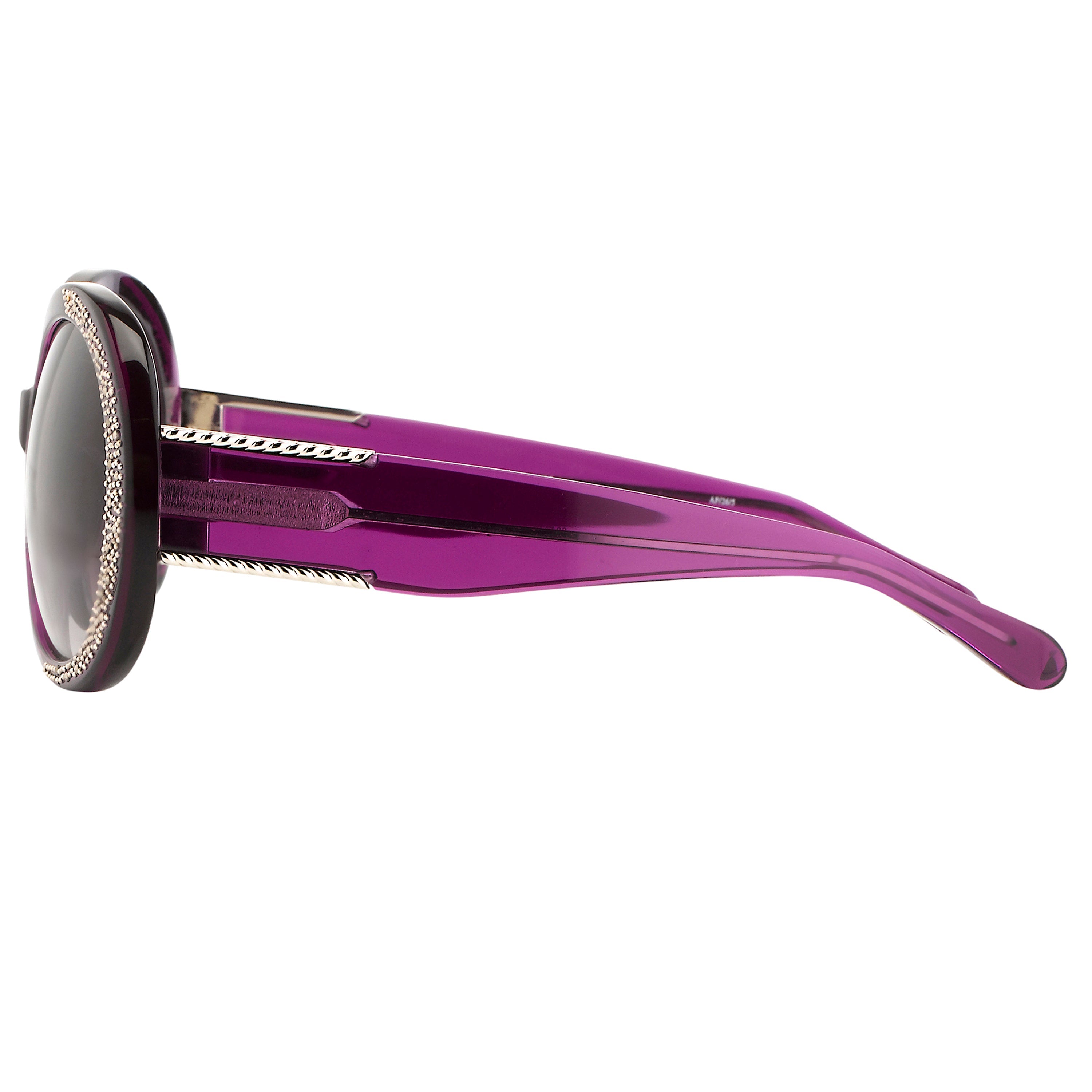 Agent Provocateur by Linda Farrow - Oversized Frame Purple and Brown Lenses-GR8 Sunglasses