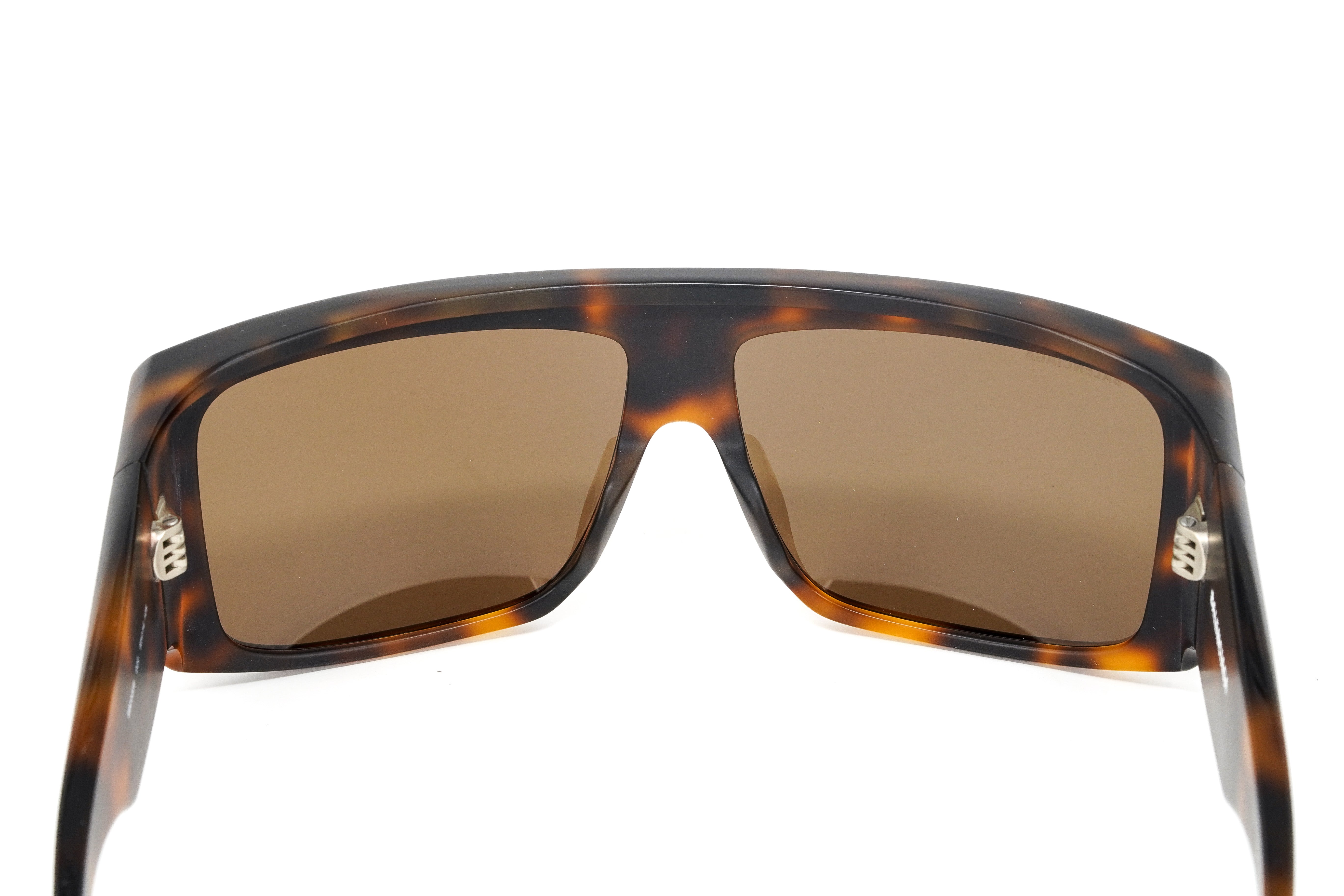 Balenciaga Unisex Sunglasses Oversized Rectangle Havana BB0002S-002 63-GR8 Sunglasses