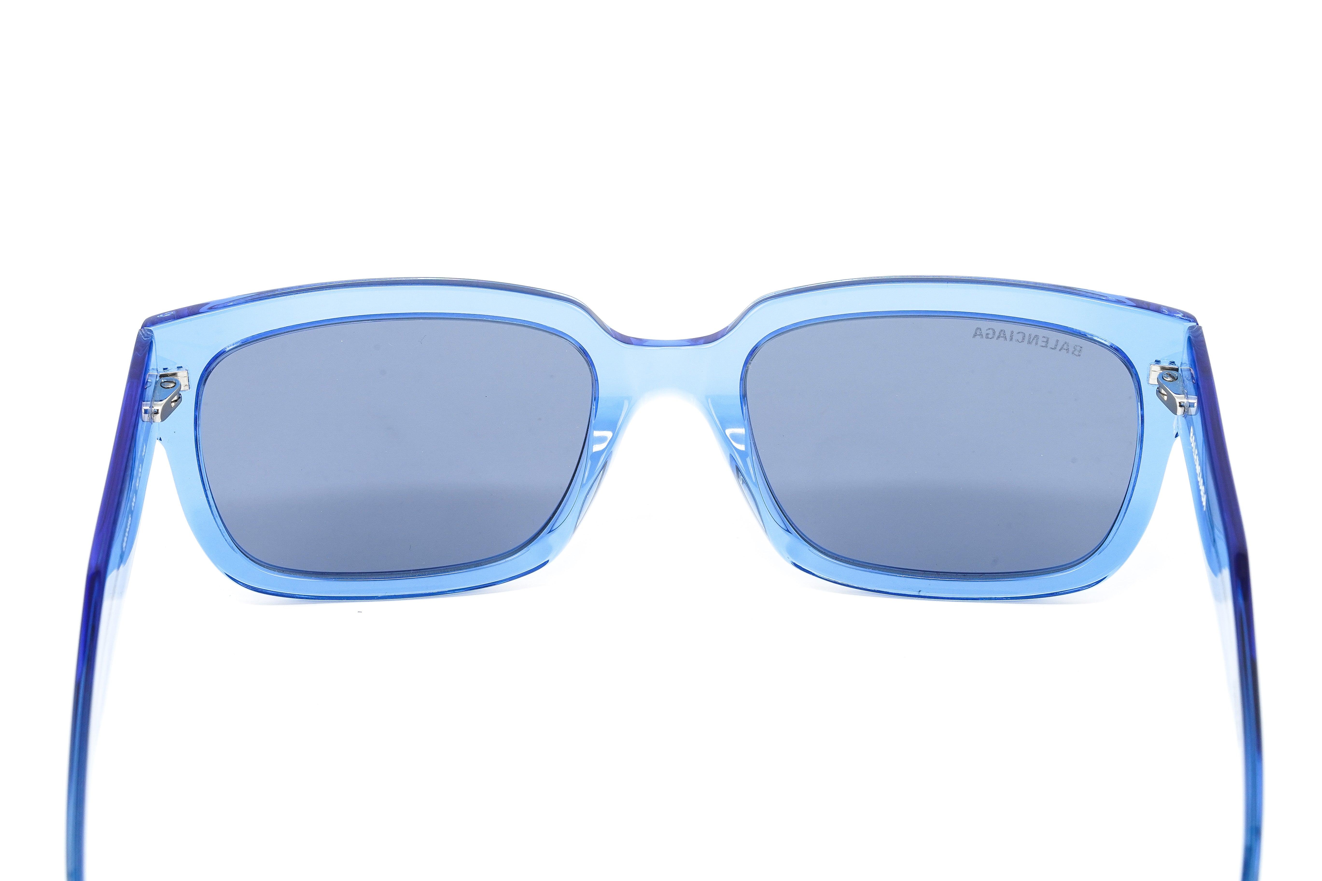 Balenciaga Unisex Sunglasses Rectangular Blue BB0049S-006 55-GR8 Sunglasses