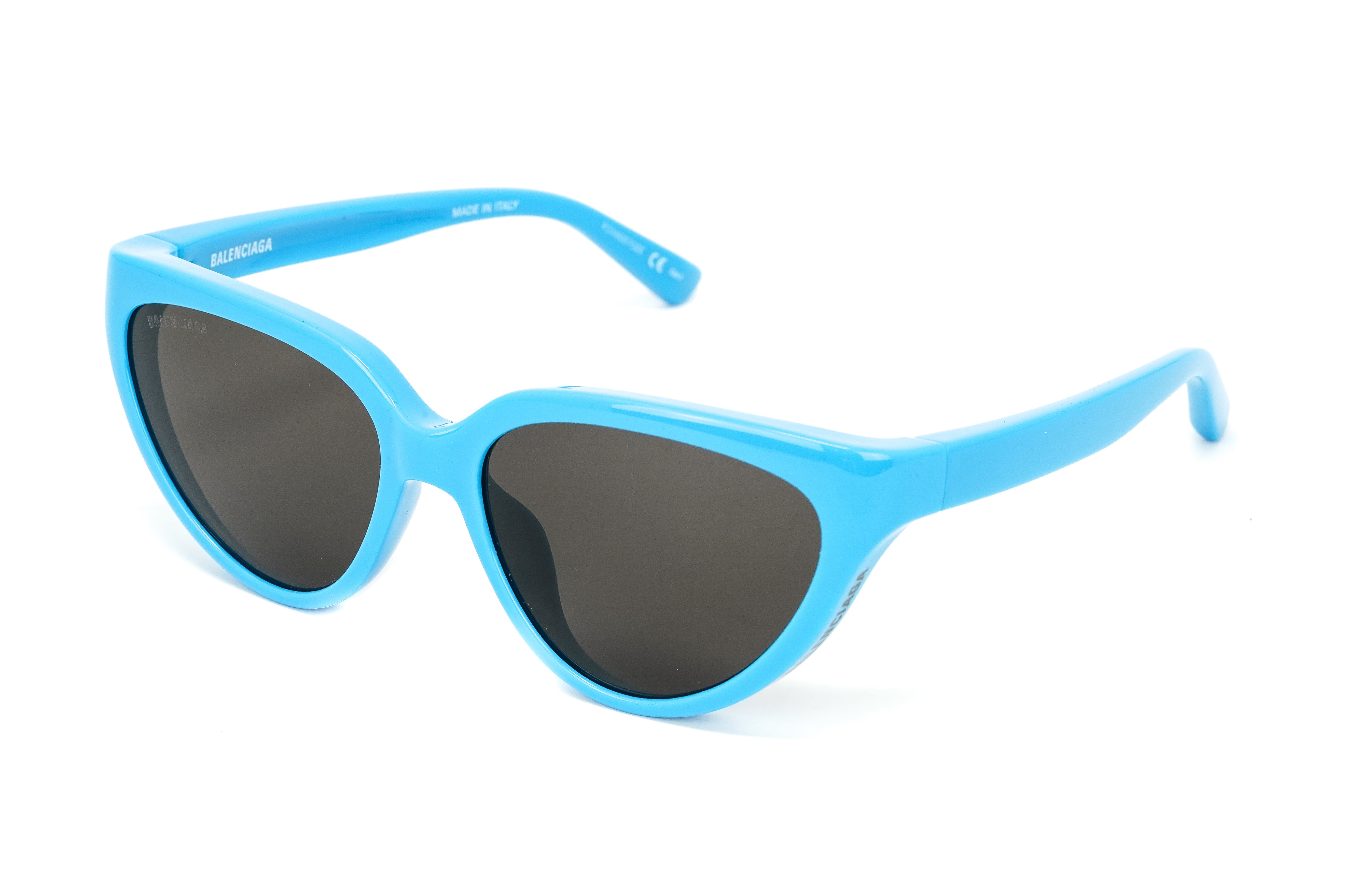 Balenciaga Women's Sunglasses Classic Cat Eye Light Blue BB0149S-007 56-GR8 Sunglasses