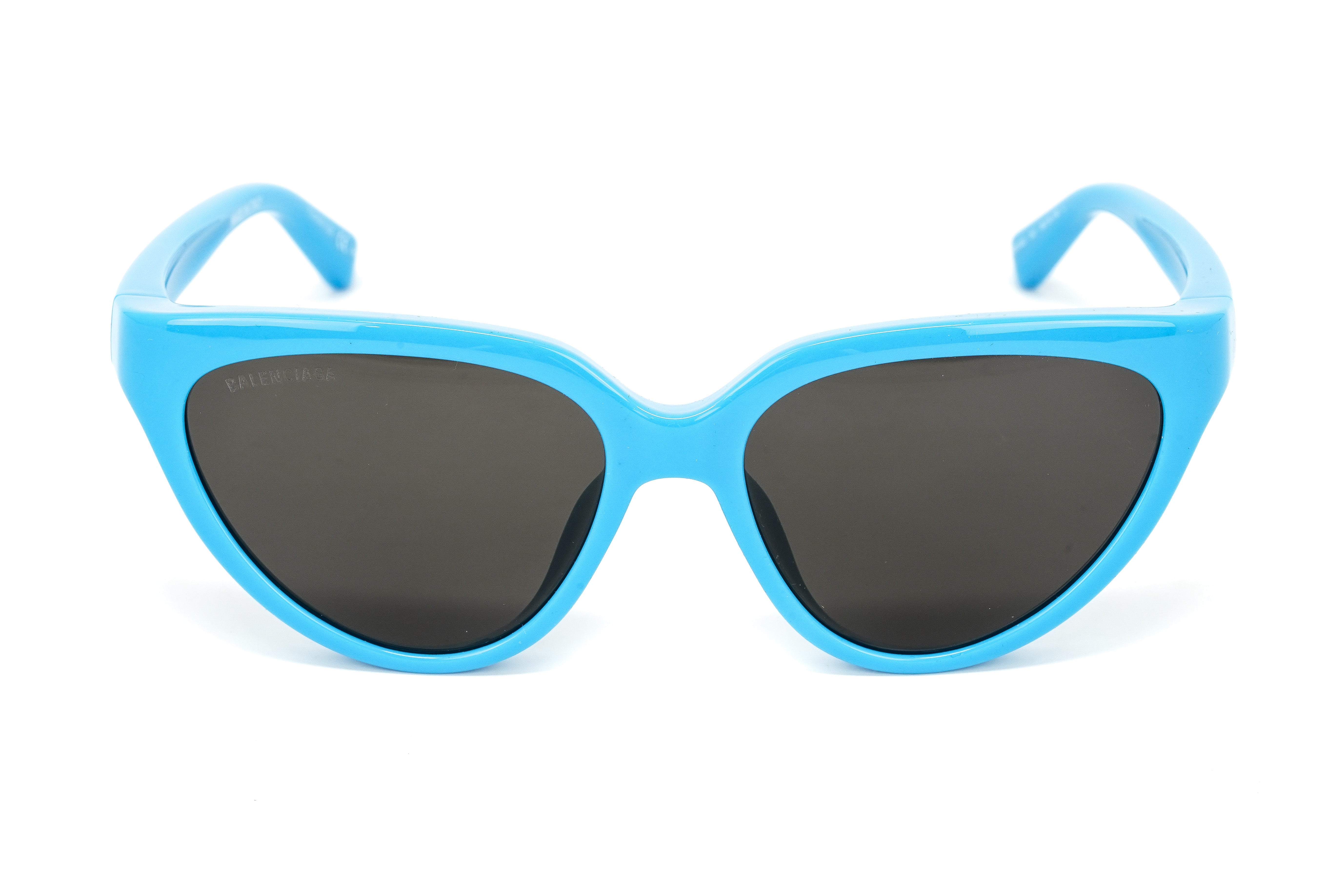 Balenciaga Women's Sunglasses Classic Cat Eye Light Blue BB0149S-007 56-GR8 Sunglasses