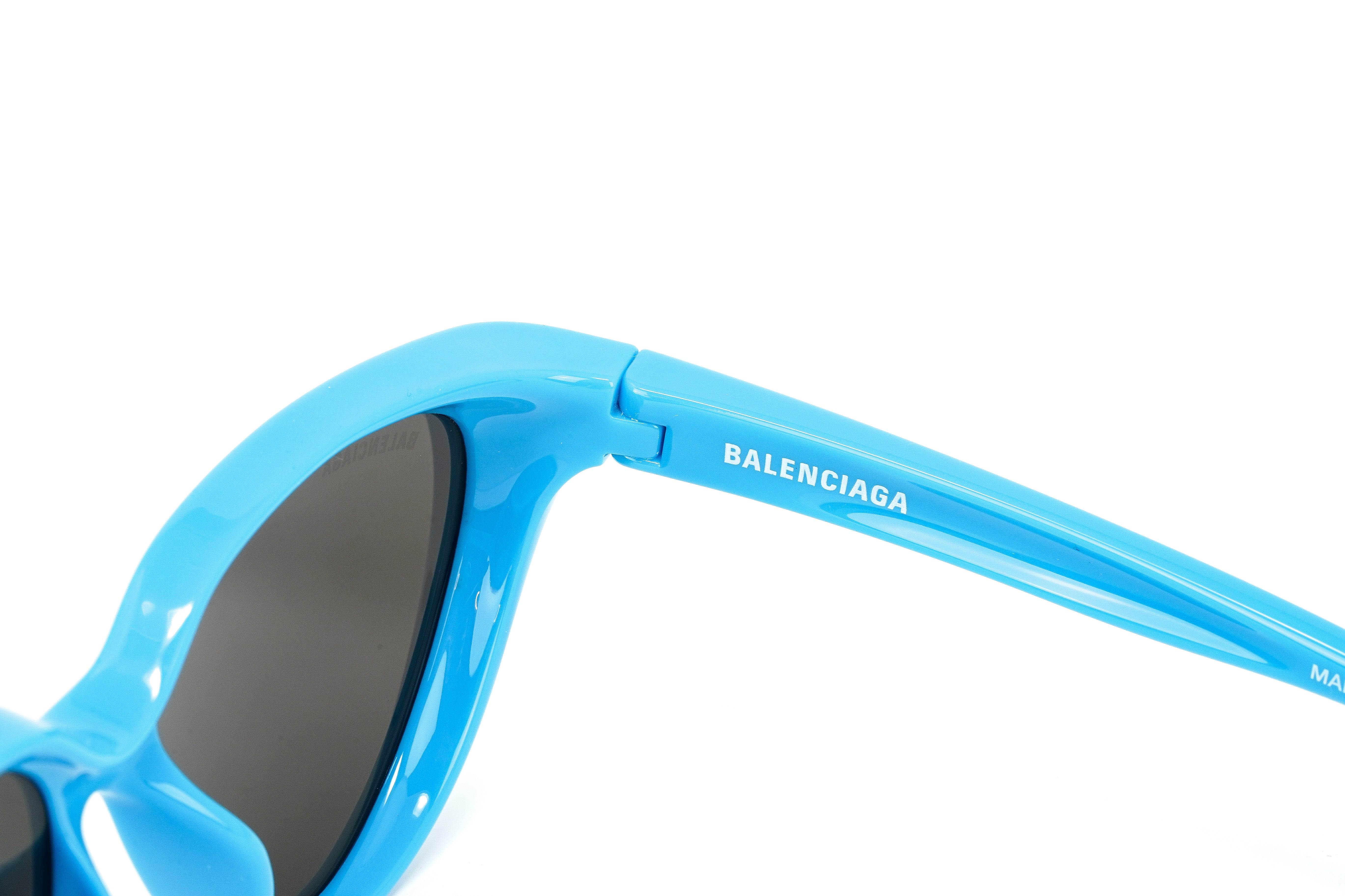 Balenciaga Women's Sunglasses Classic Cat Eye Light Blue BB0149S-007 56-GR8 Sunglasses