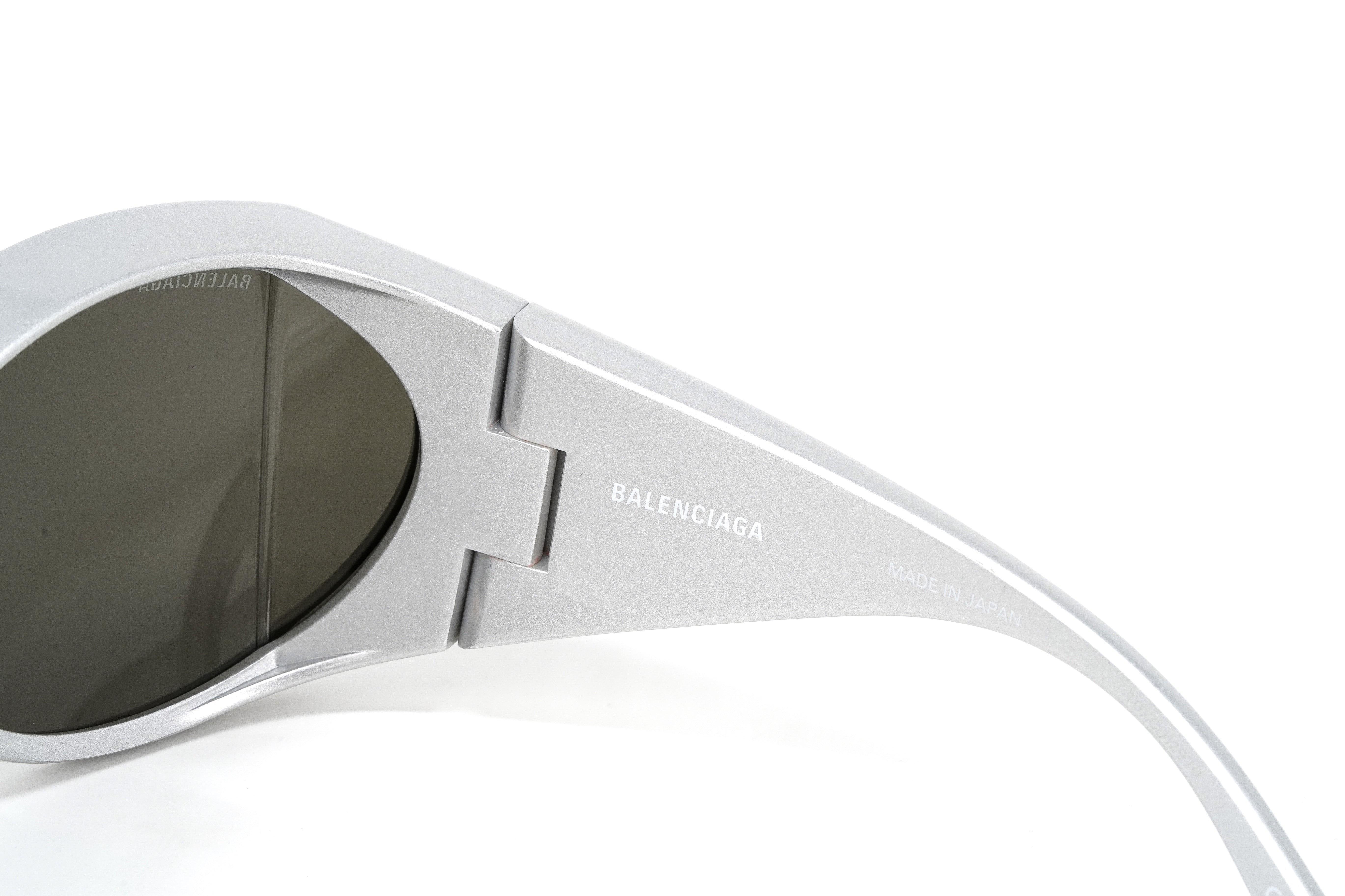 Balenciaga Women's Sunglasses Oversized Butterfly Silver BB0154S-003 72-GR8 Sunglasses