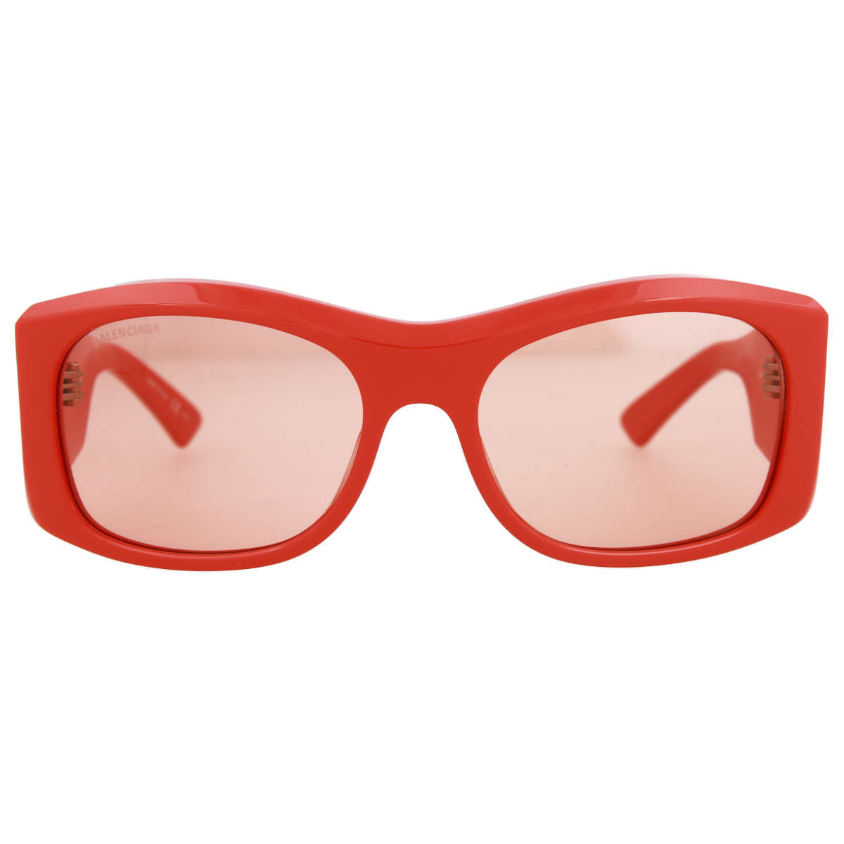 Balenciaga Unisex Sunglasses Warpaound Red BB0001S-001 59-GR8 Sunglasses