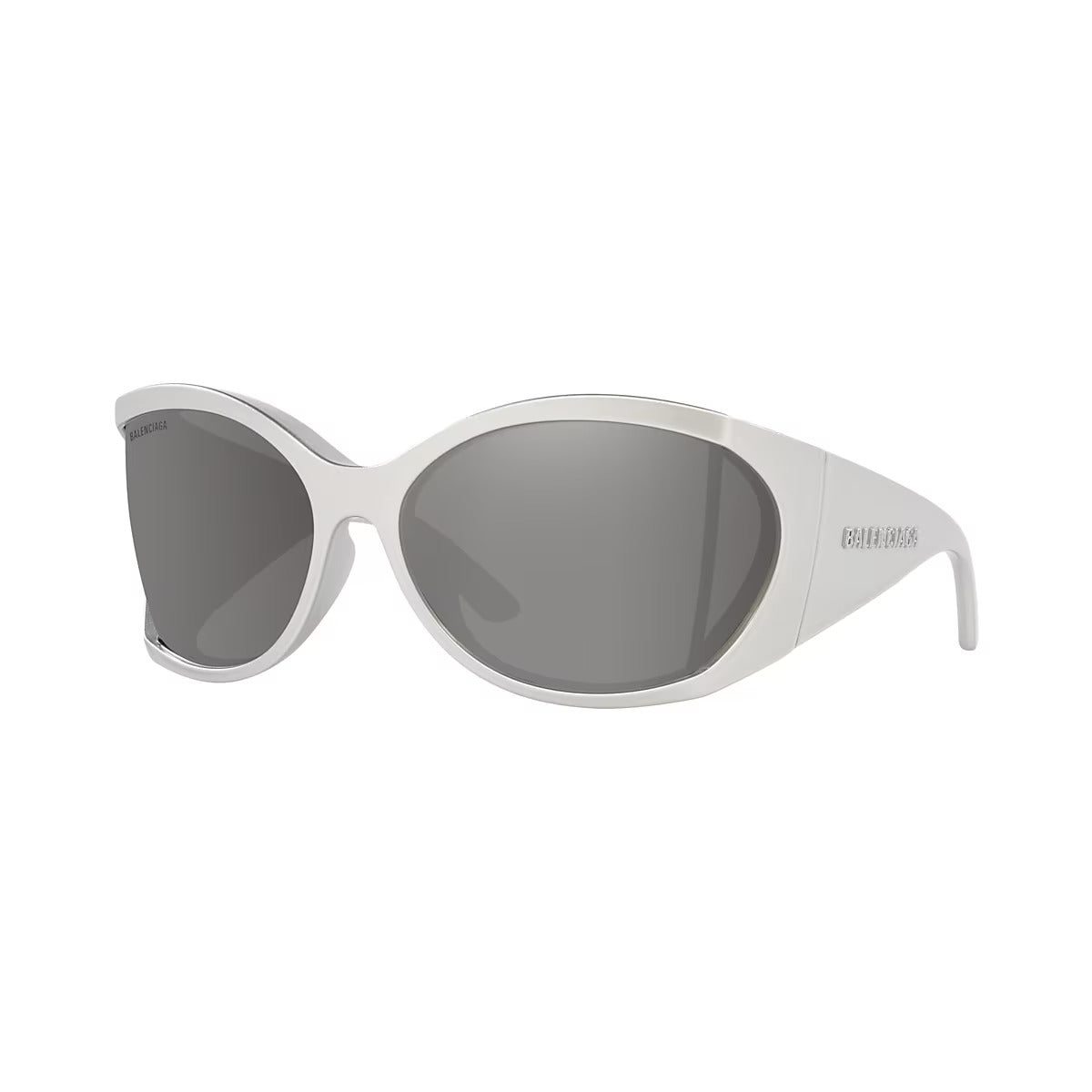 Balenciaga Women's Sunglasses Oversized Butterfly Silver BB0154S-003 72-GR8 Sunglasses