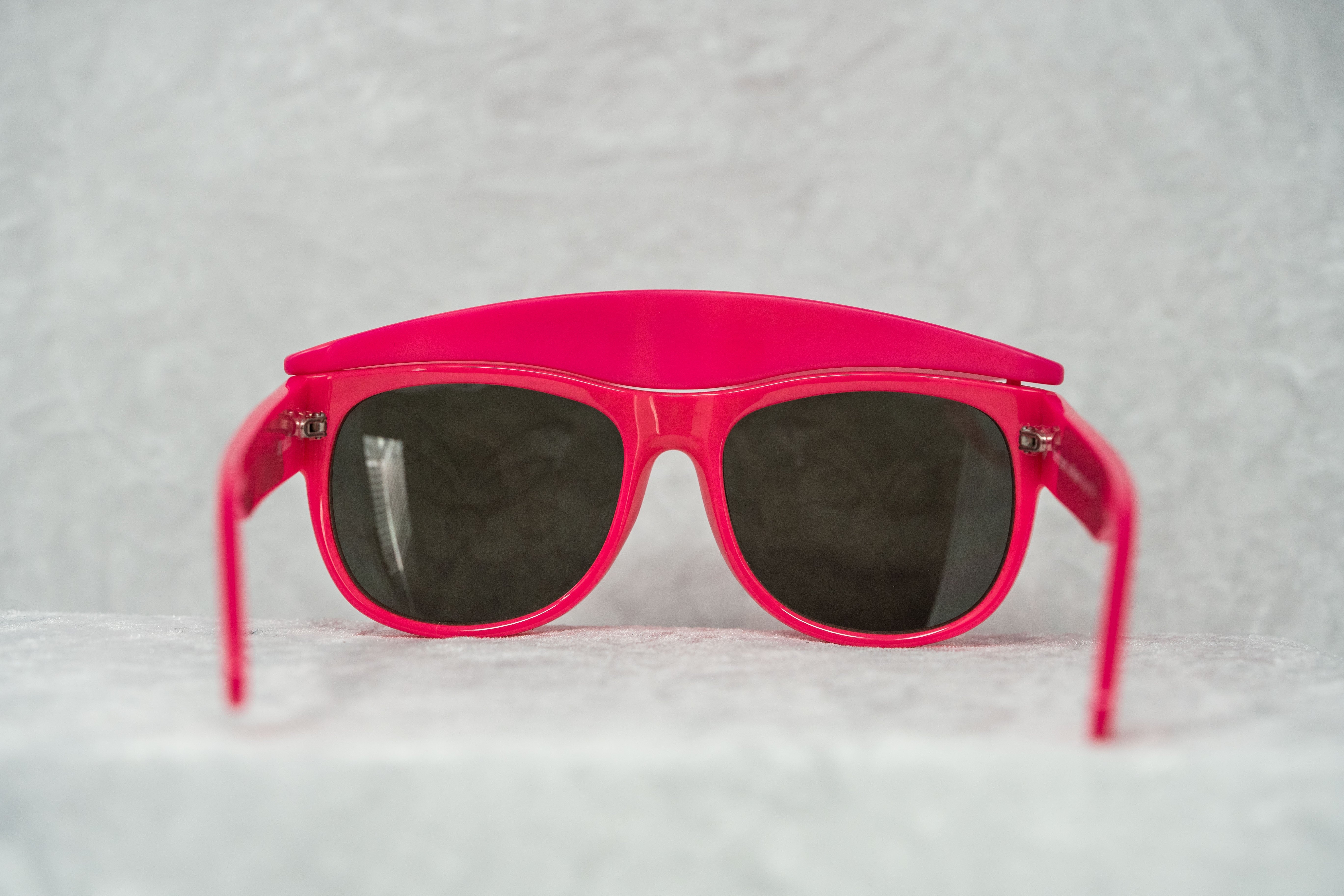 Bernhard Willhelm Sunglasses Unisex Pink Visor Blue Mirror Lenses Cat 3-GR8 Sunglasses