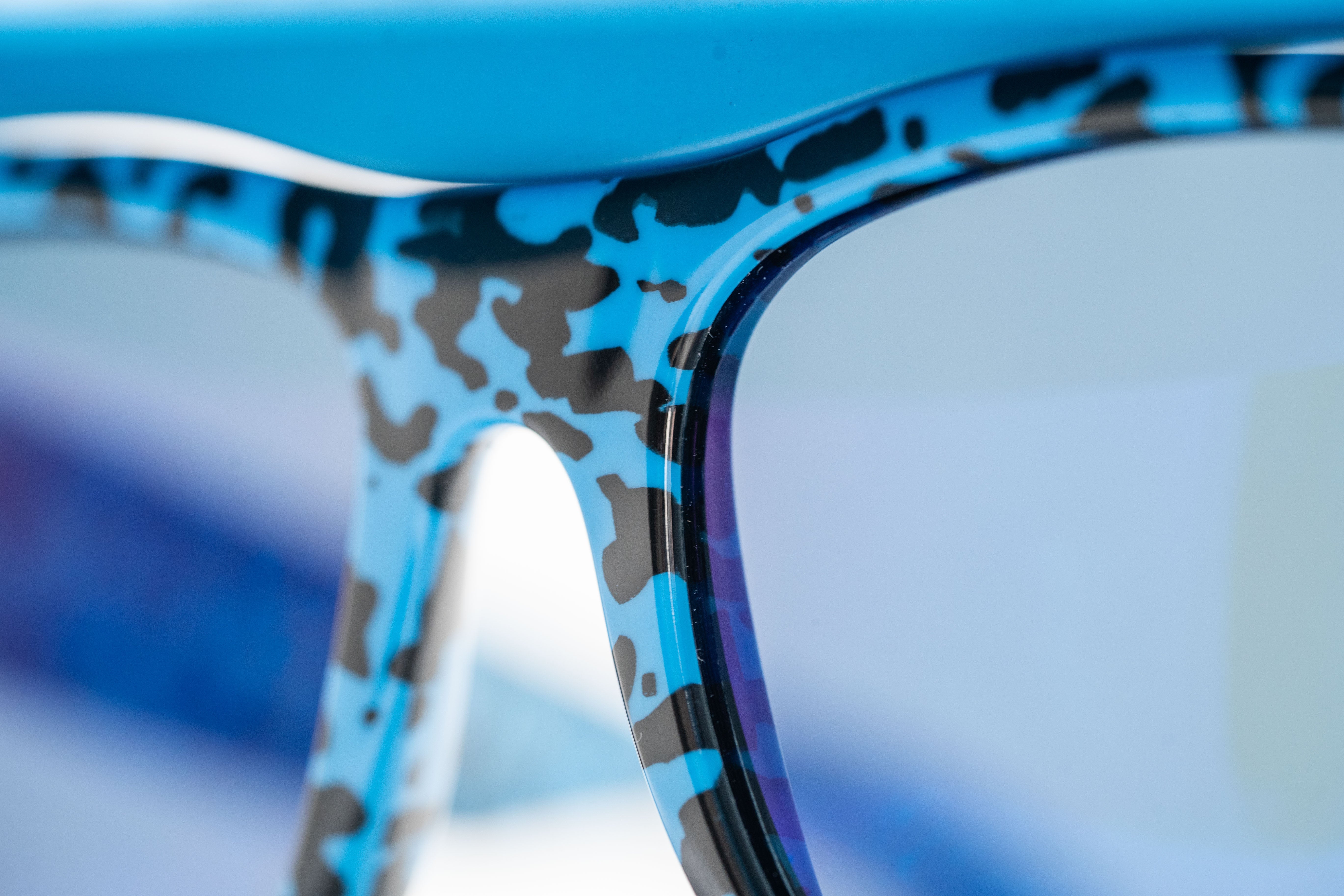 Bernhard Willhelm Sunglasses Unisex Blue Visor Blue Mirror Lenses Cat 3-GR8 Sunglasses