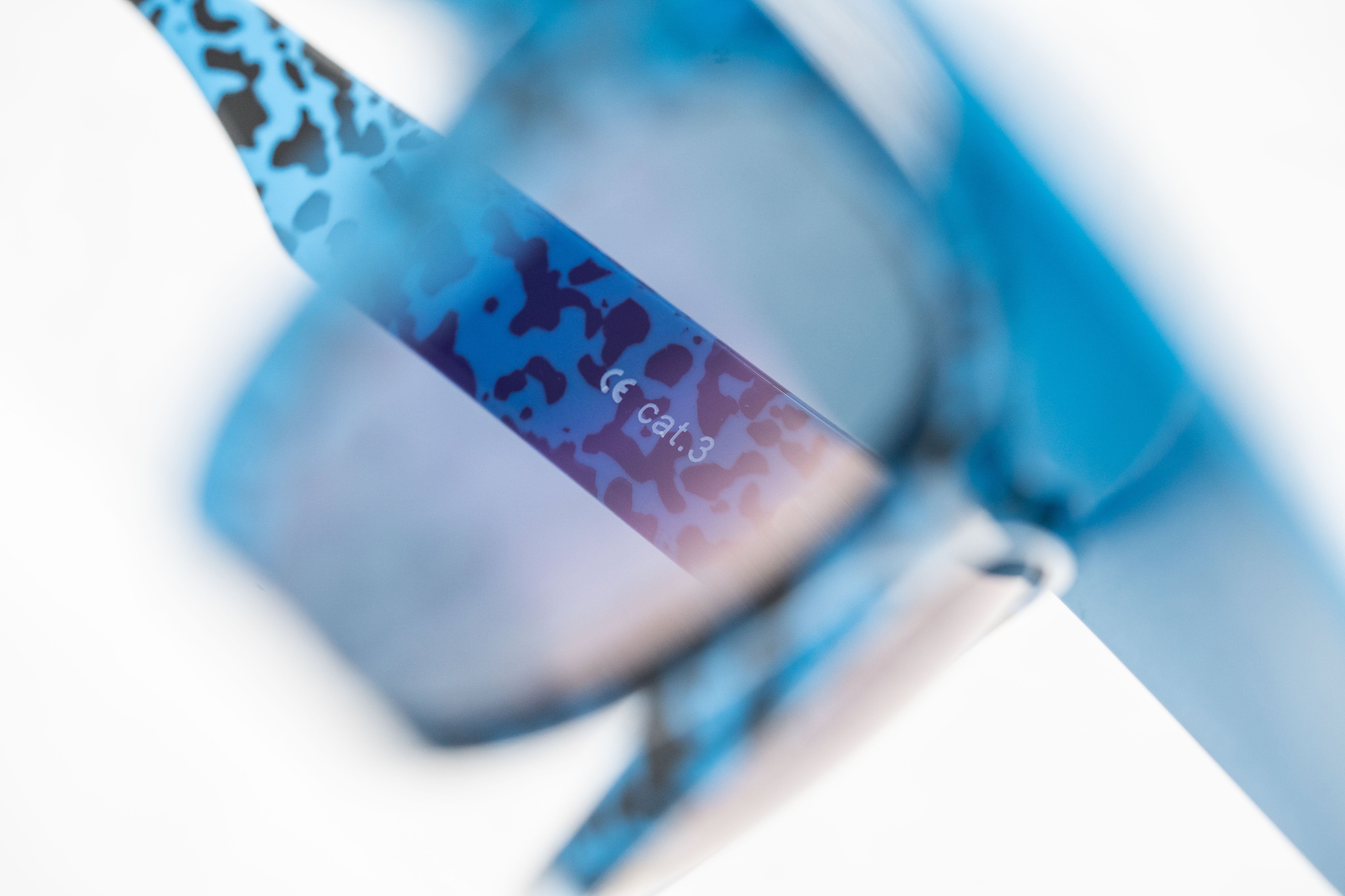 Bernhard Willhelm Sunglasses Unisex Blue Visor Blue Mirror Lenses Cat 3-GR8 Sunglasses